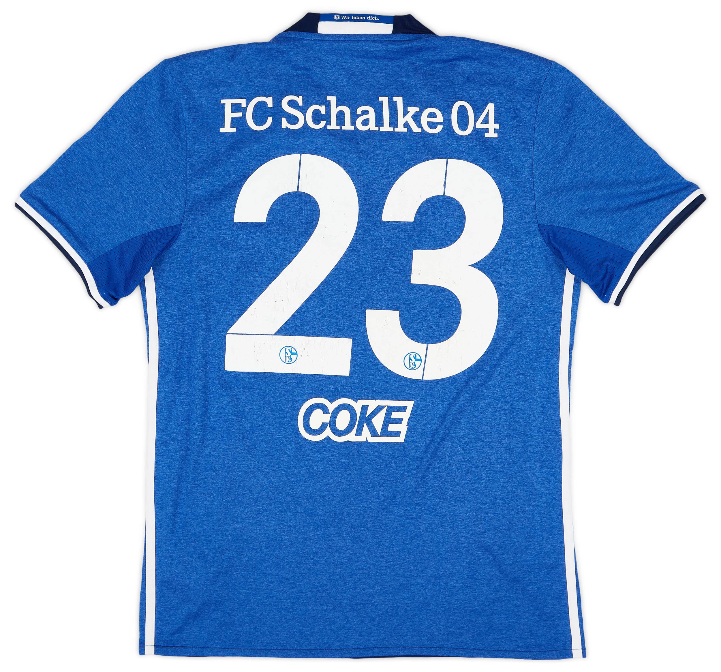 2016-18 Schalke Home Shirt Coke #23 - 6/10 - (S)