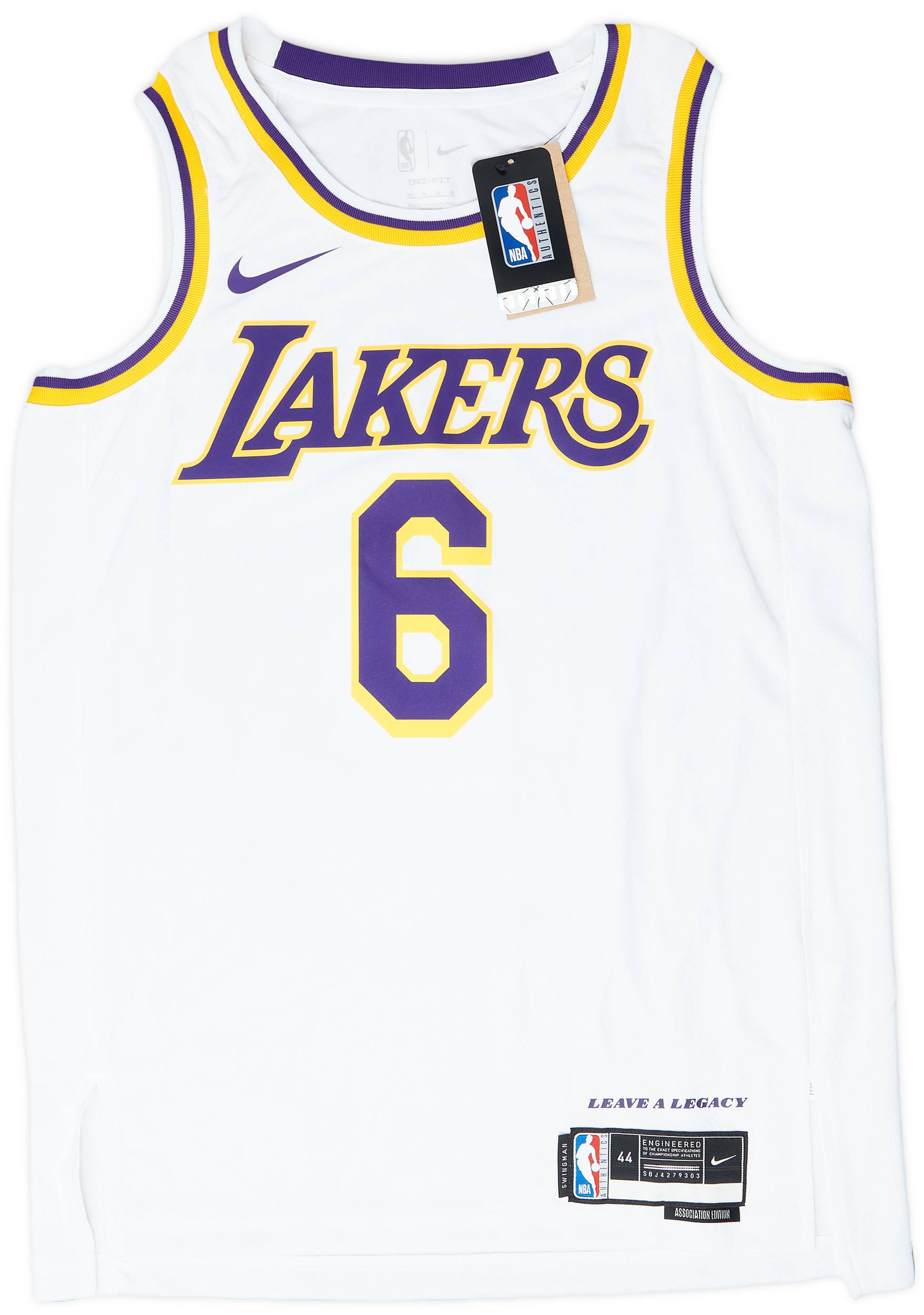 2021-23 LA Lakers James #6 Nike Swingman Home Jersey (M)