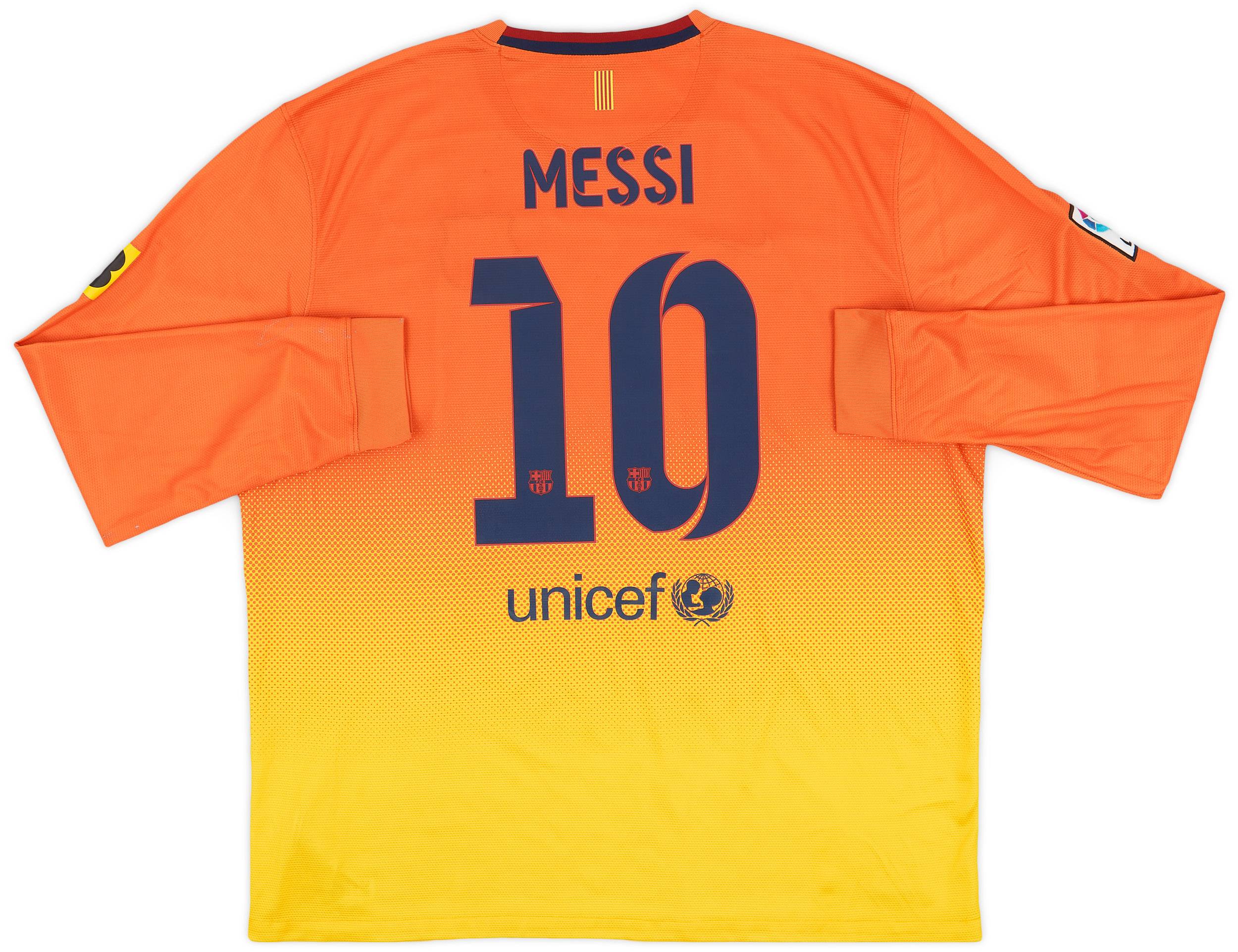 2012-13 Barcelona Away L/S Shirt Messi #10 - 8/10 - (XXL)