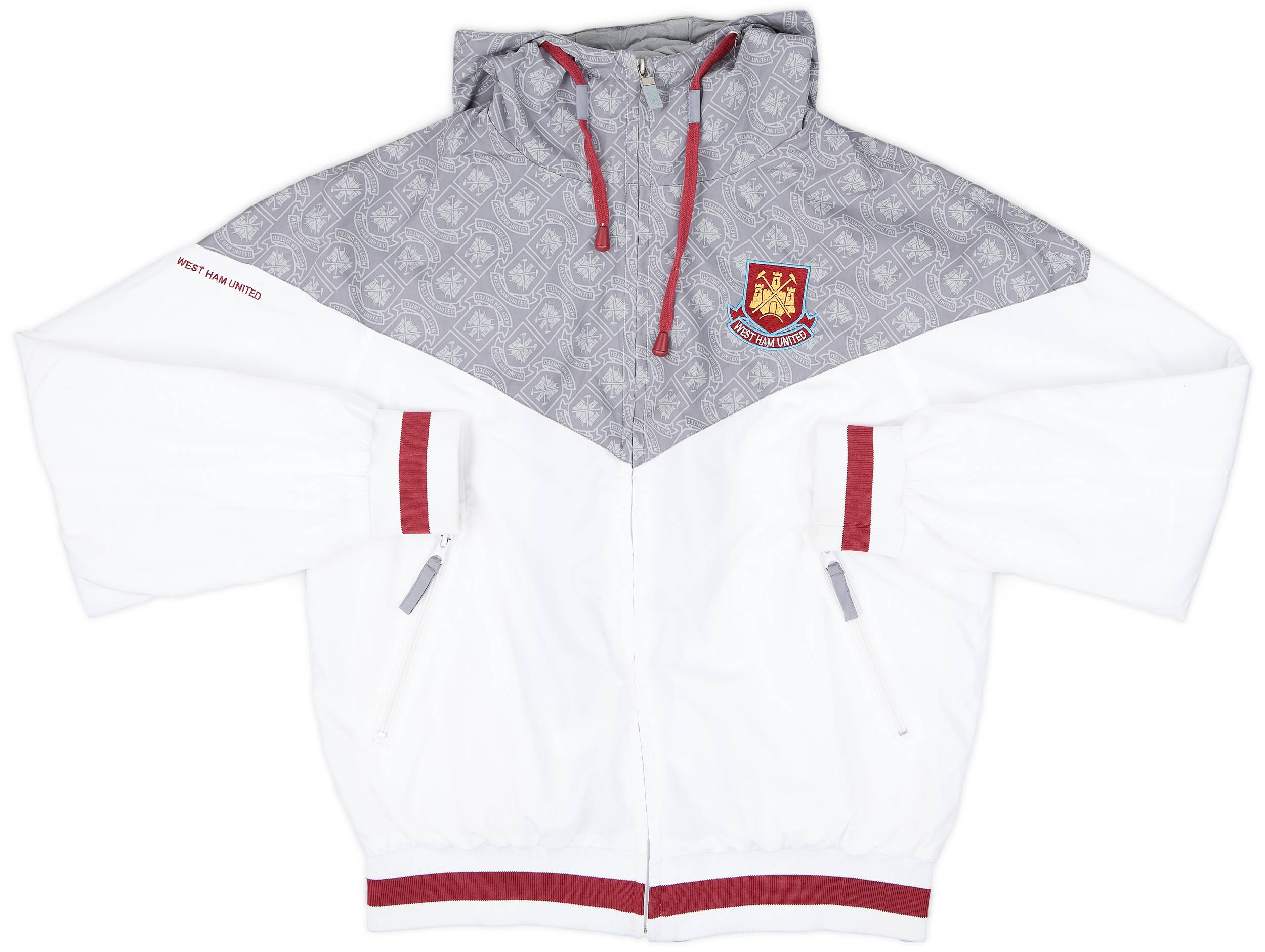 2010-11 West Ham United Hooded Track Jacket - 9/10 - (M)