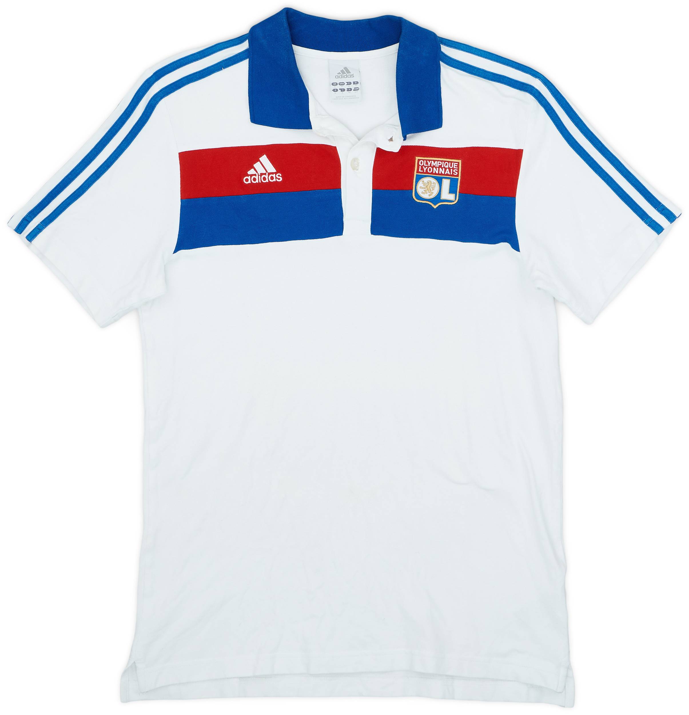 2011-12 Lyon adidas Polo Shirt - 8/10 - (S)