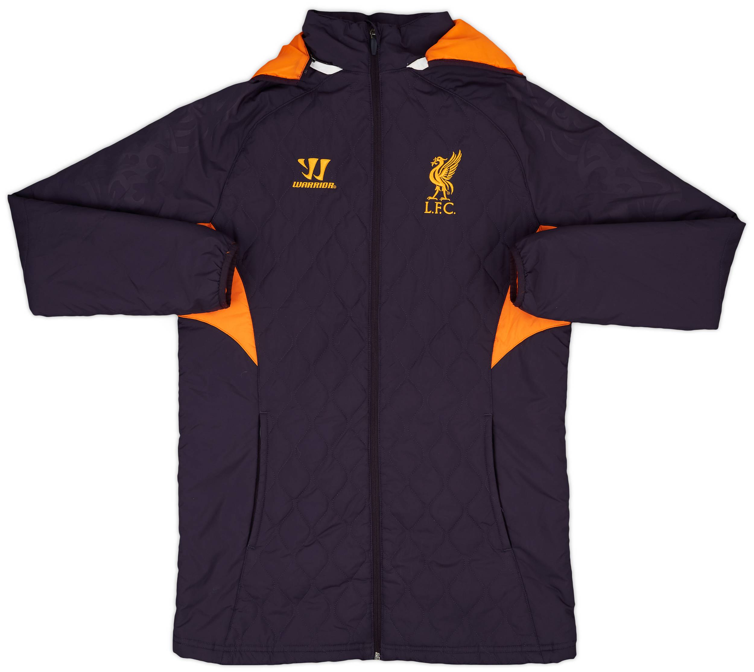 ウェア 09-10 Liverpool  Padded Bench Coat 2012-13 Liverpool Warrior Hooded Padded Bench Coat - 9/10 - (S)