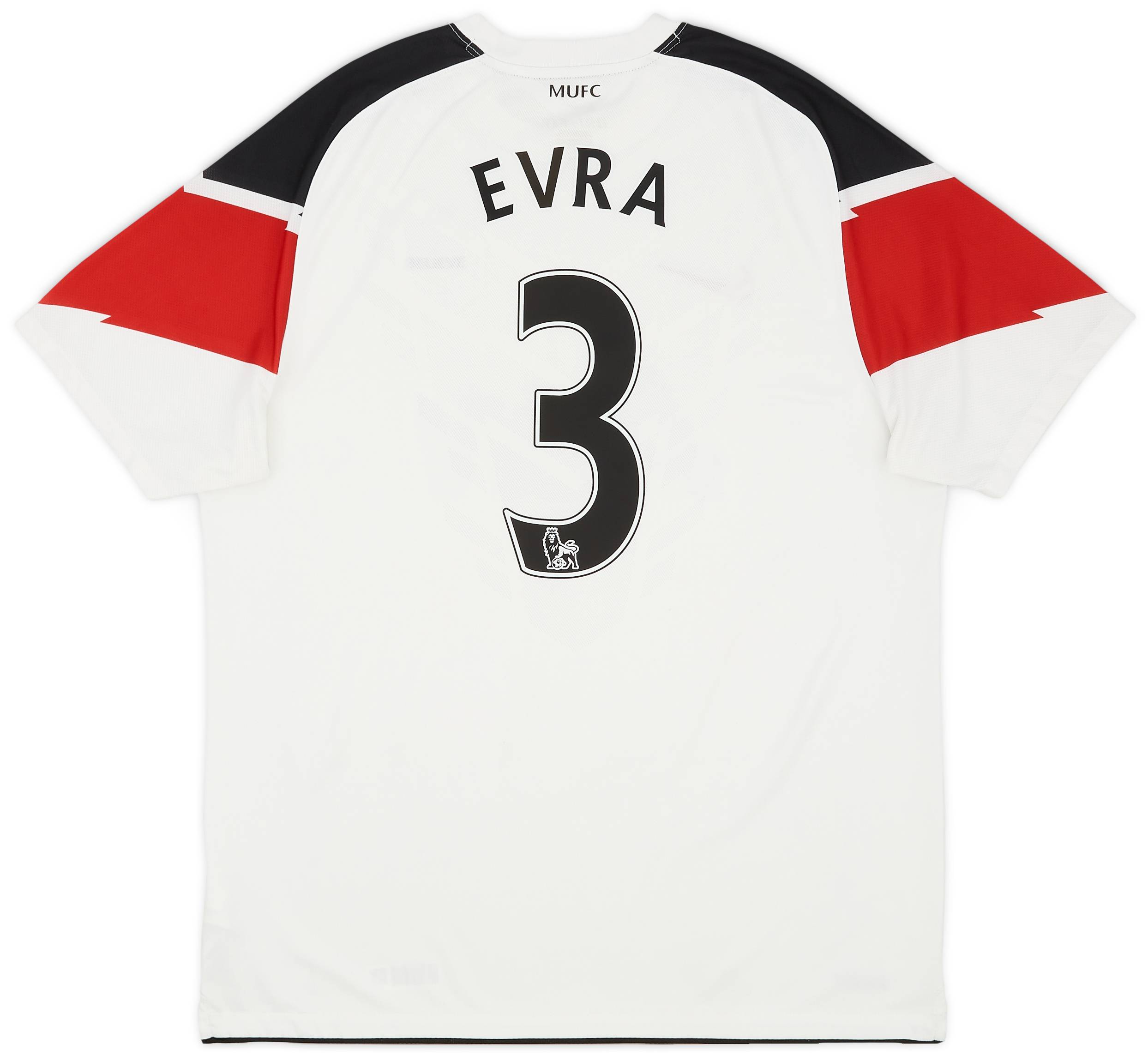 2010-12 Manchester United Away Shirt Evra #3 - 8/10 - (L)