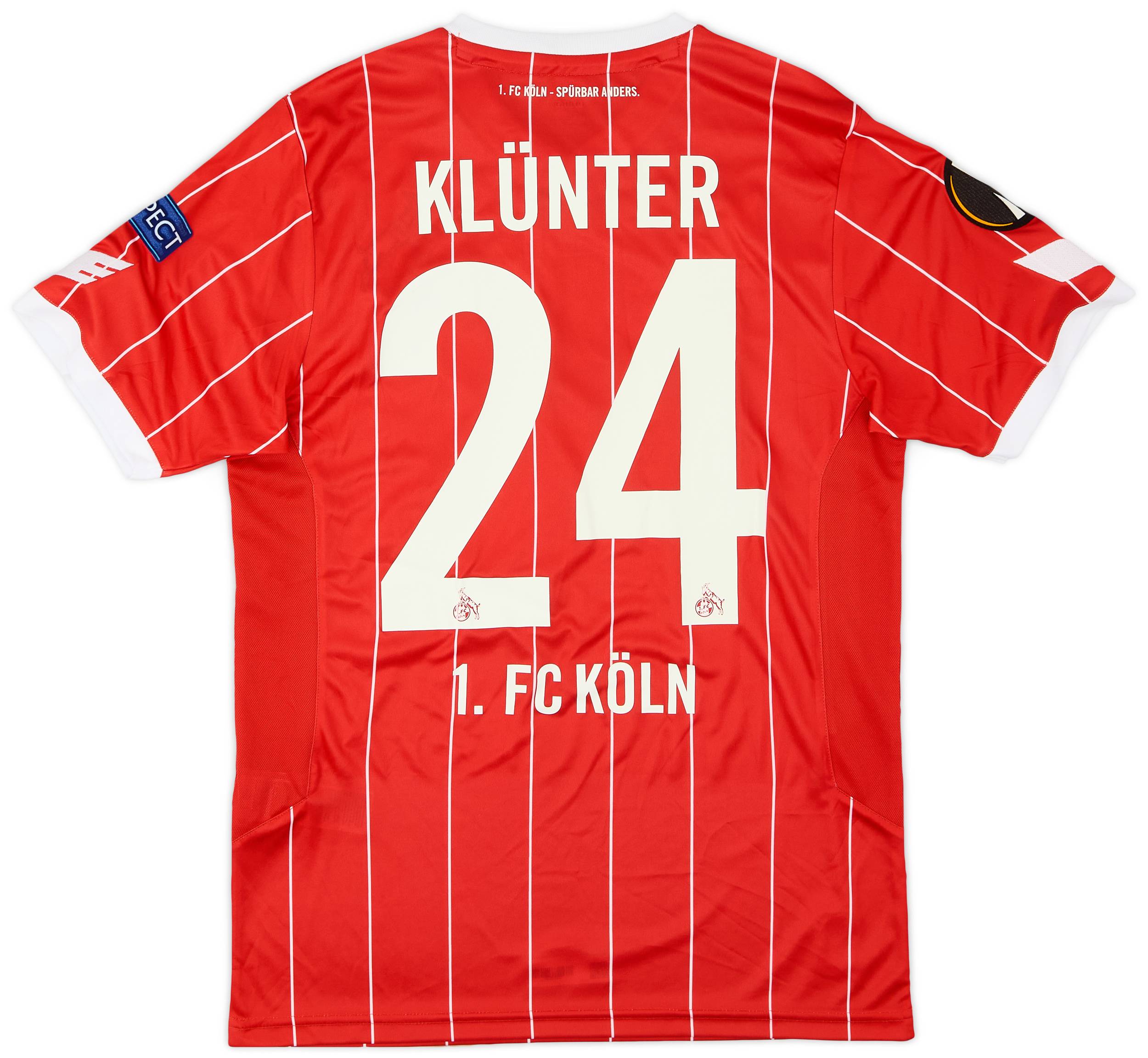 2017-18 FC Koln European Home Shirt Klunter #24 (S)