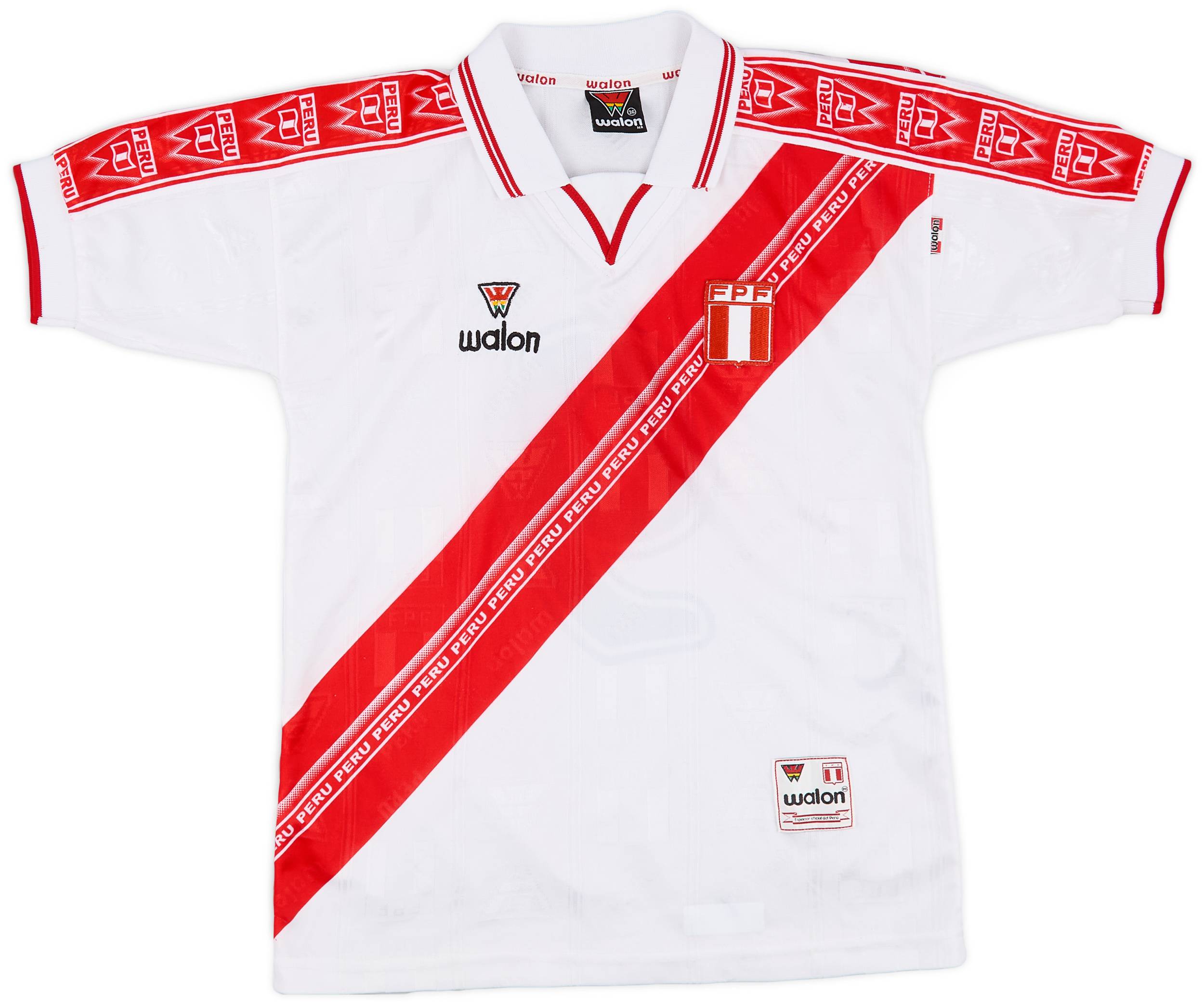 2000-01 Peru Home Shirt #9 - 8/10 - (XL.Boys)