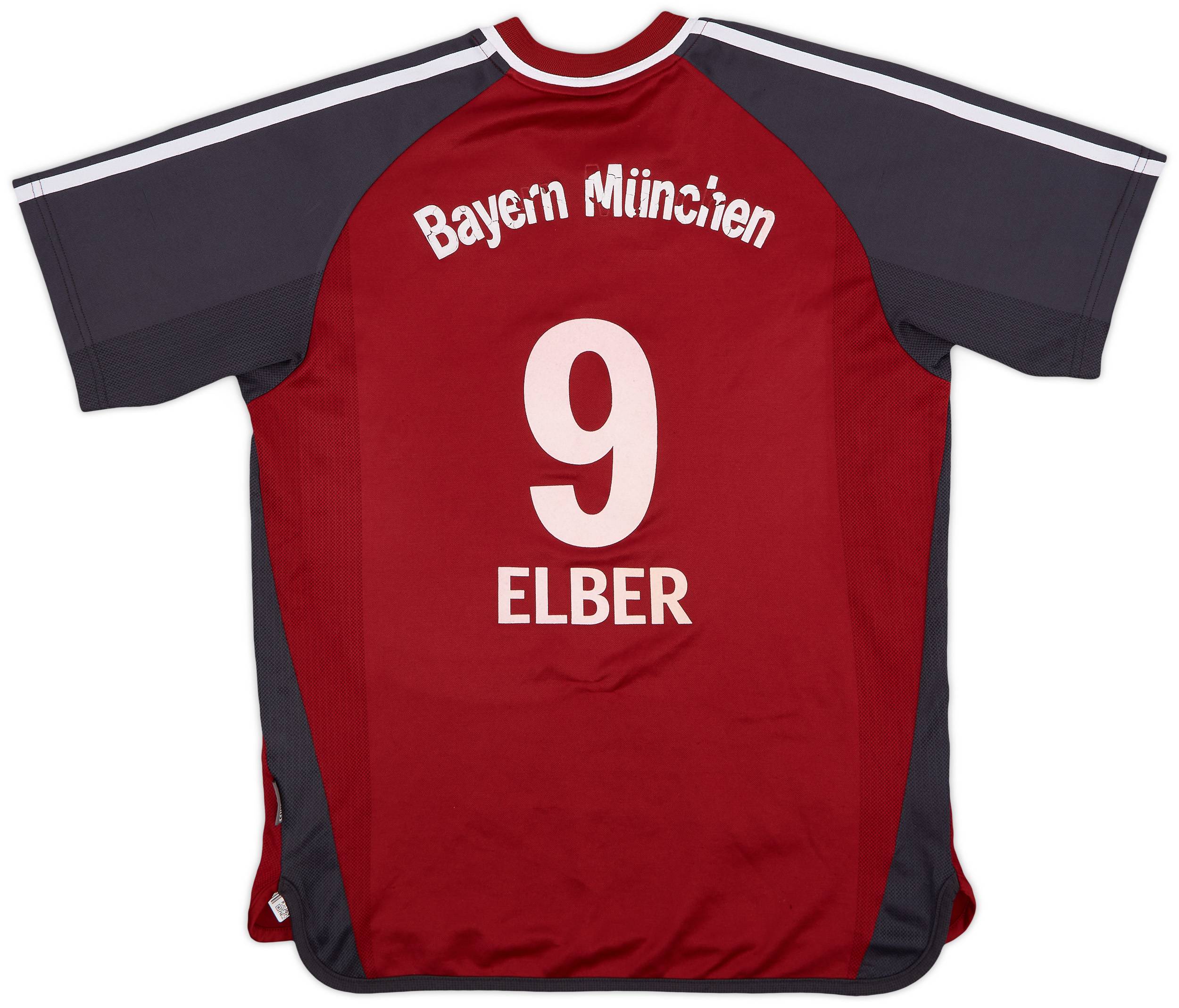 2001-02 Bayern Munich Home Shirt Elber #9 - 4/10 - (XL.Boys)
