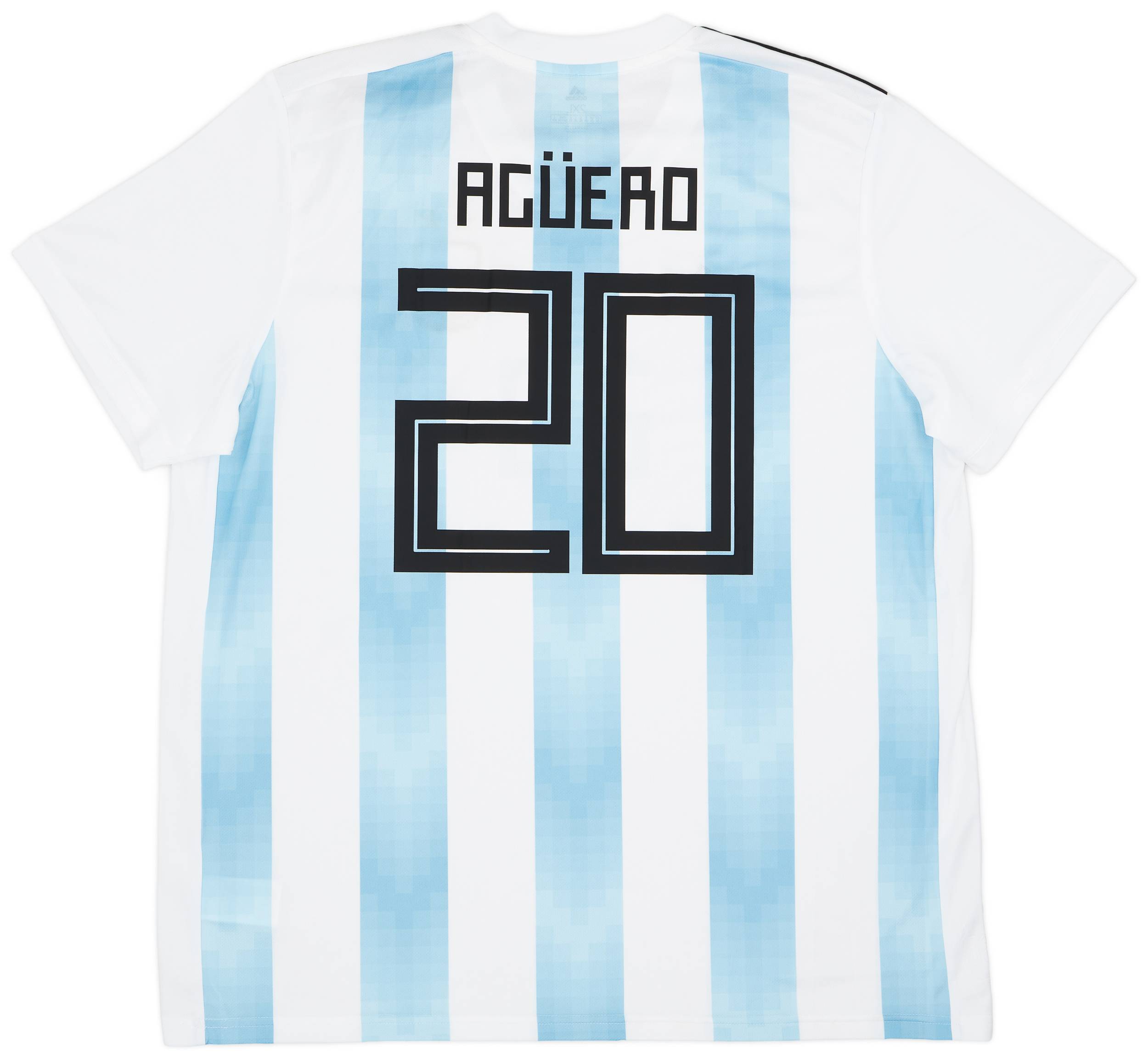 2018-19 Argentina Home Shirt Aguero #20 (XXL)