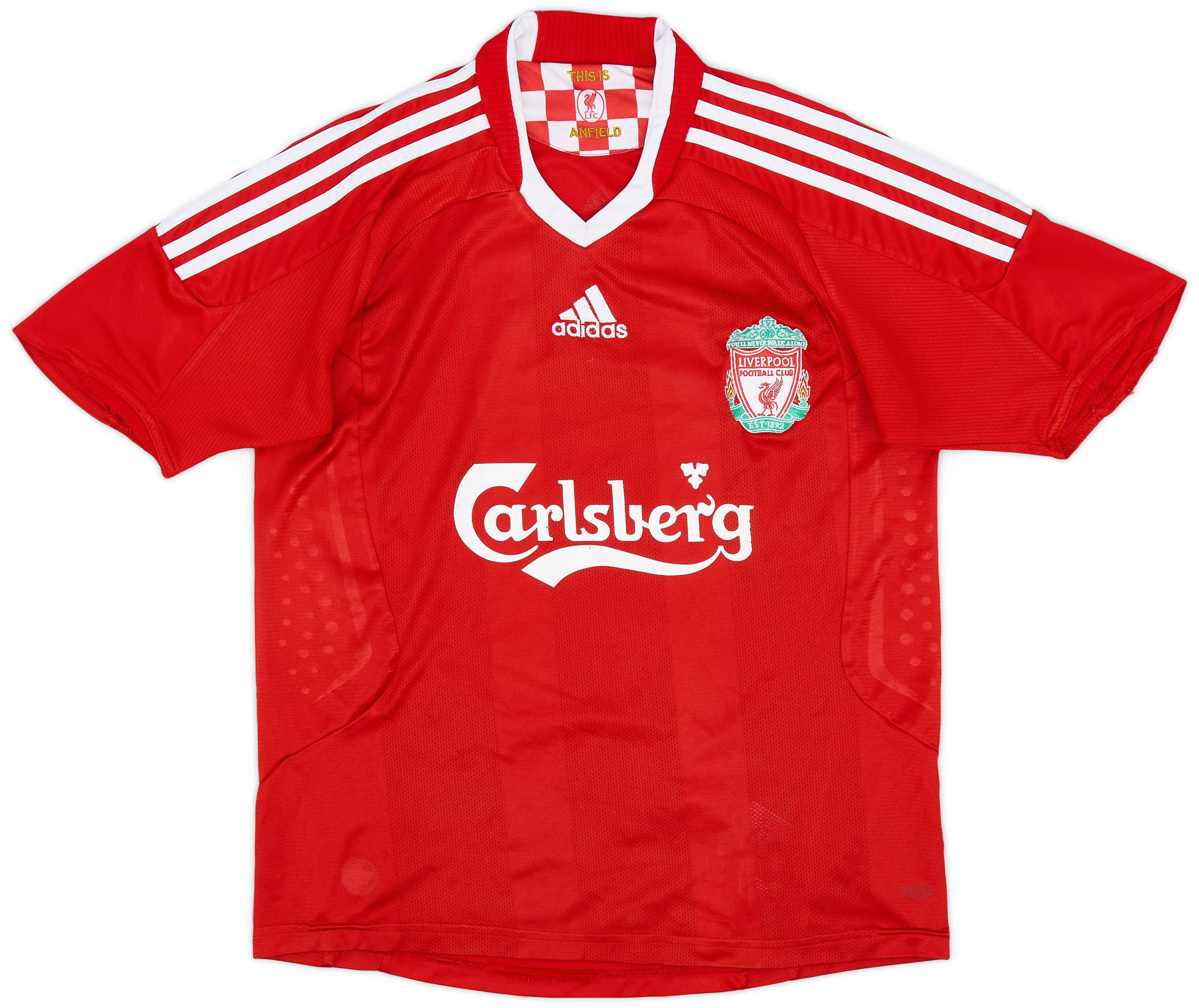 2008-10 Liverpool Home Shirt - 8/10 - (M.Boys)