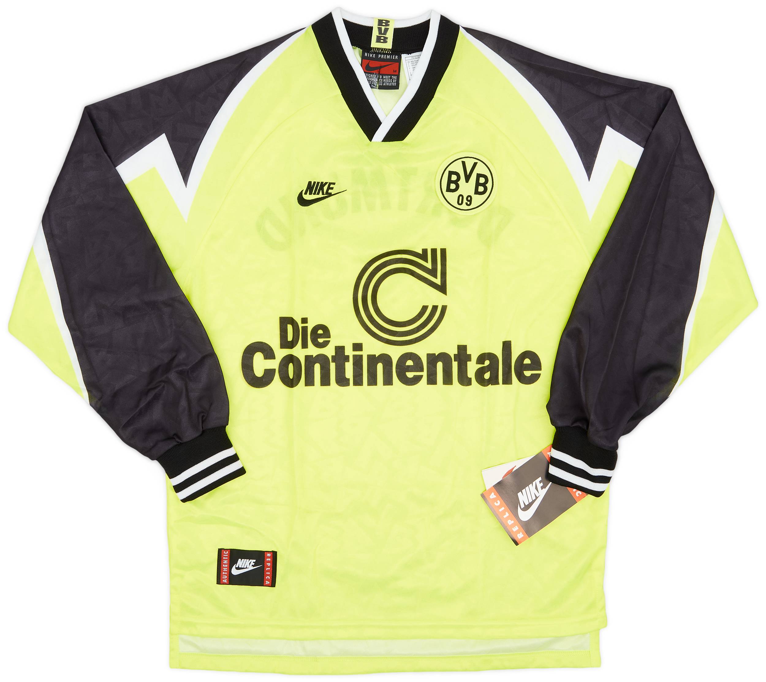 1995-96 Borussia Dortmund Home L/S Shirt (M)