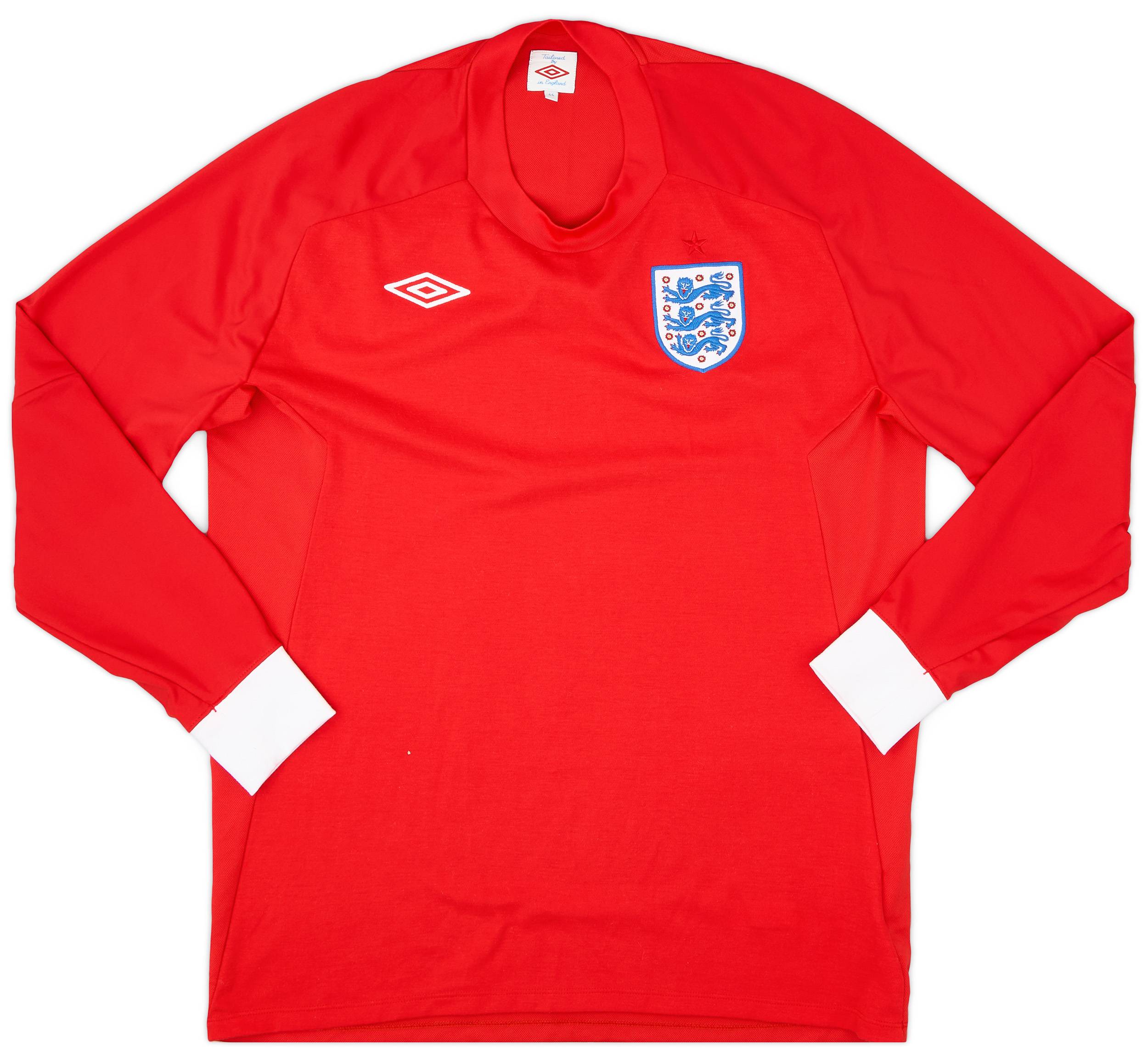 2010-11 England Away L/S Shirt - 9/10 - (L)
