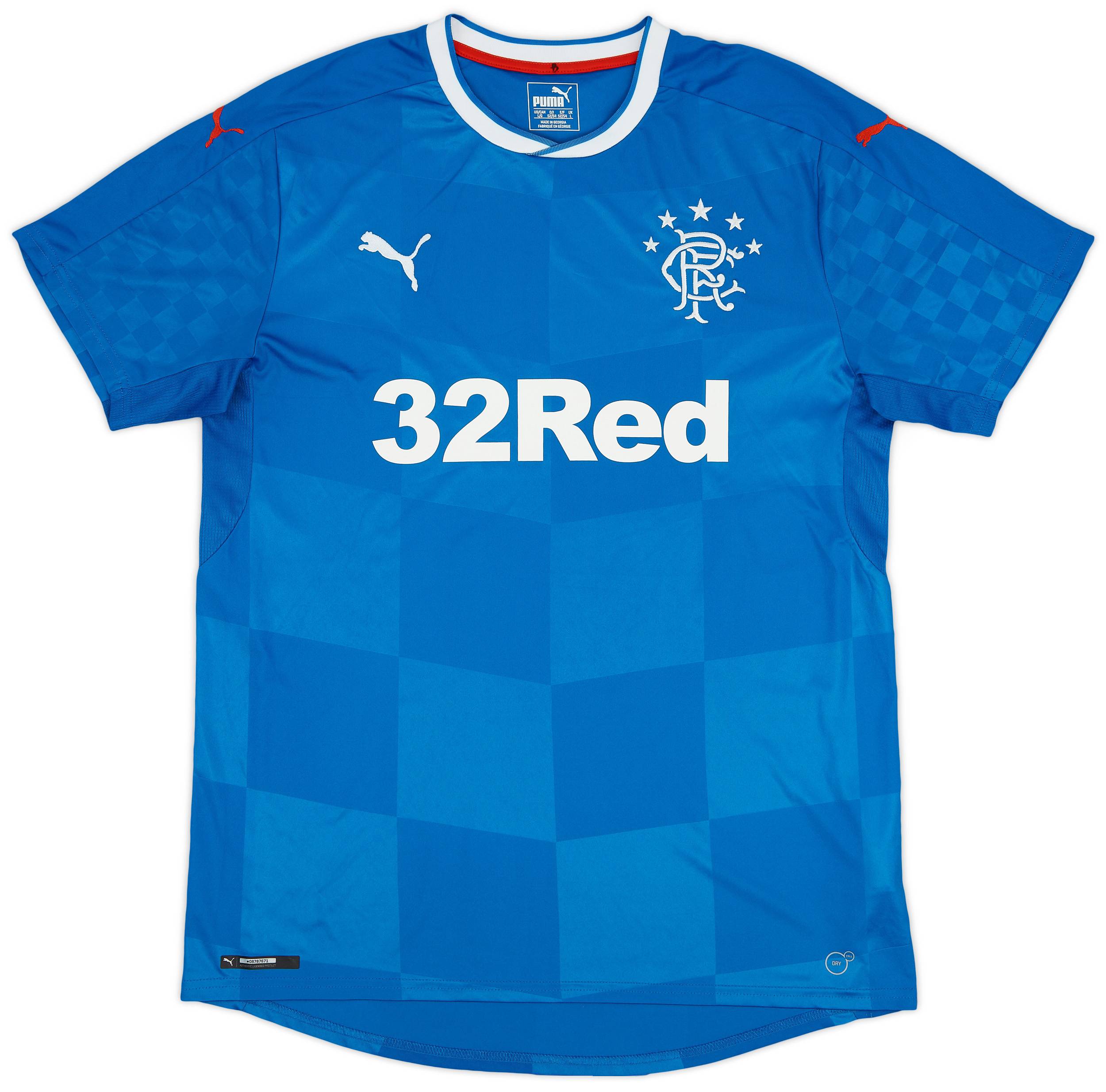 2016-18 Rangers Home Shirt - 9/10 - (L)