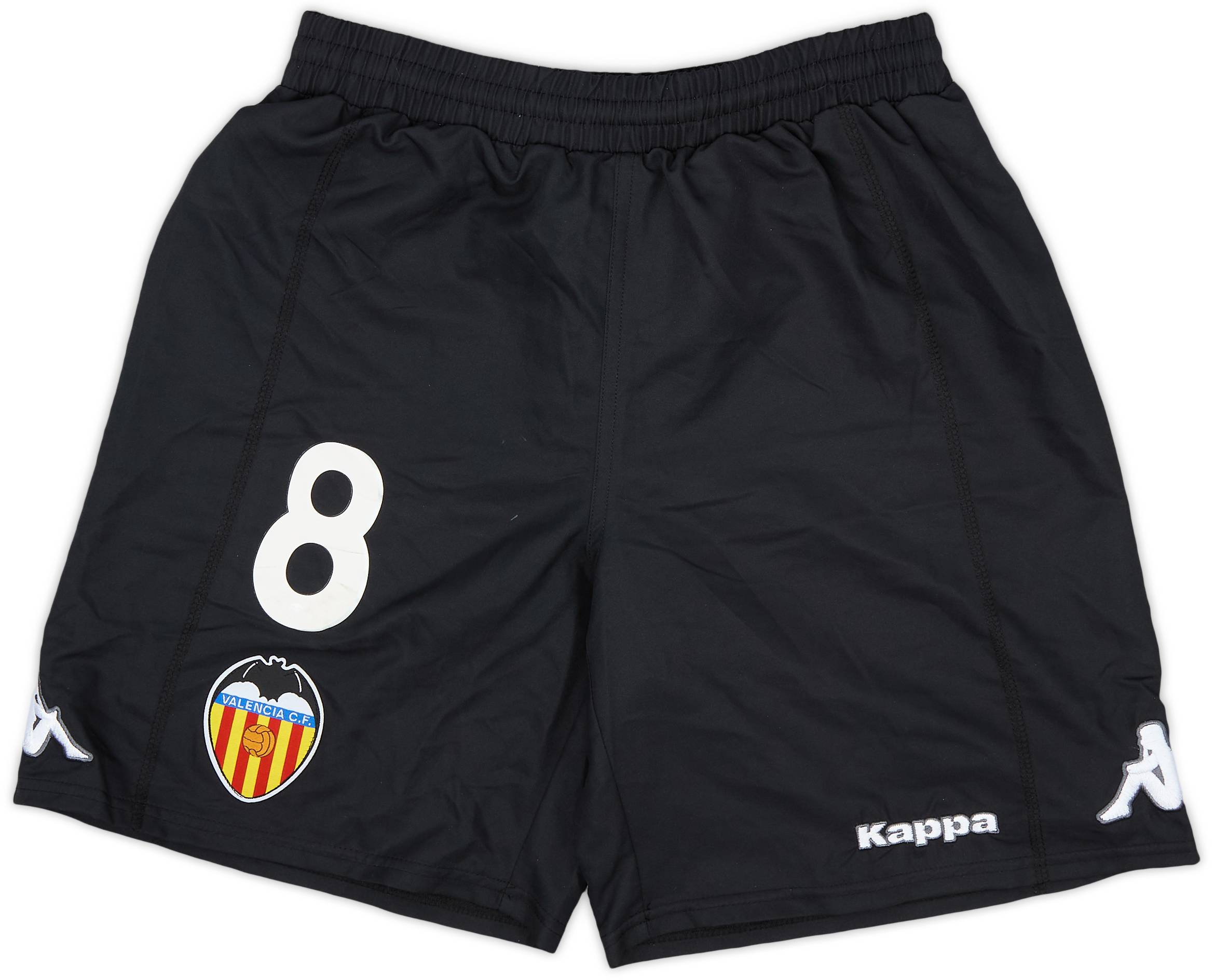 2009-10 Valencia Player Issue Home Shorts #8 (S)