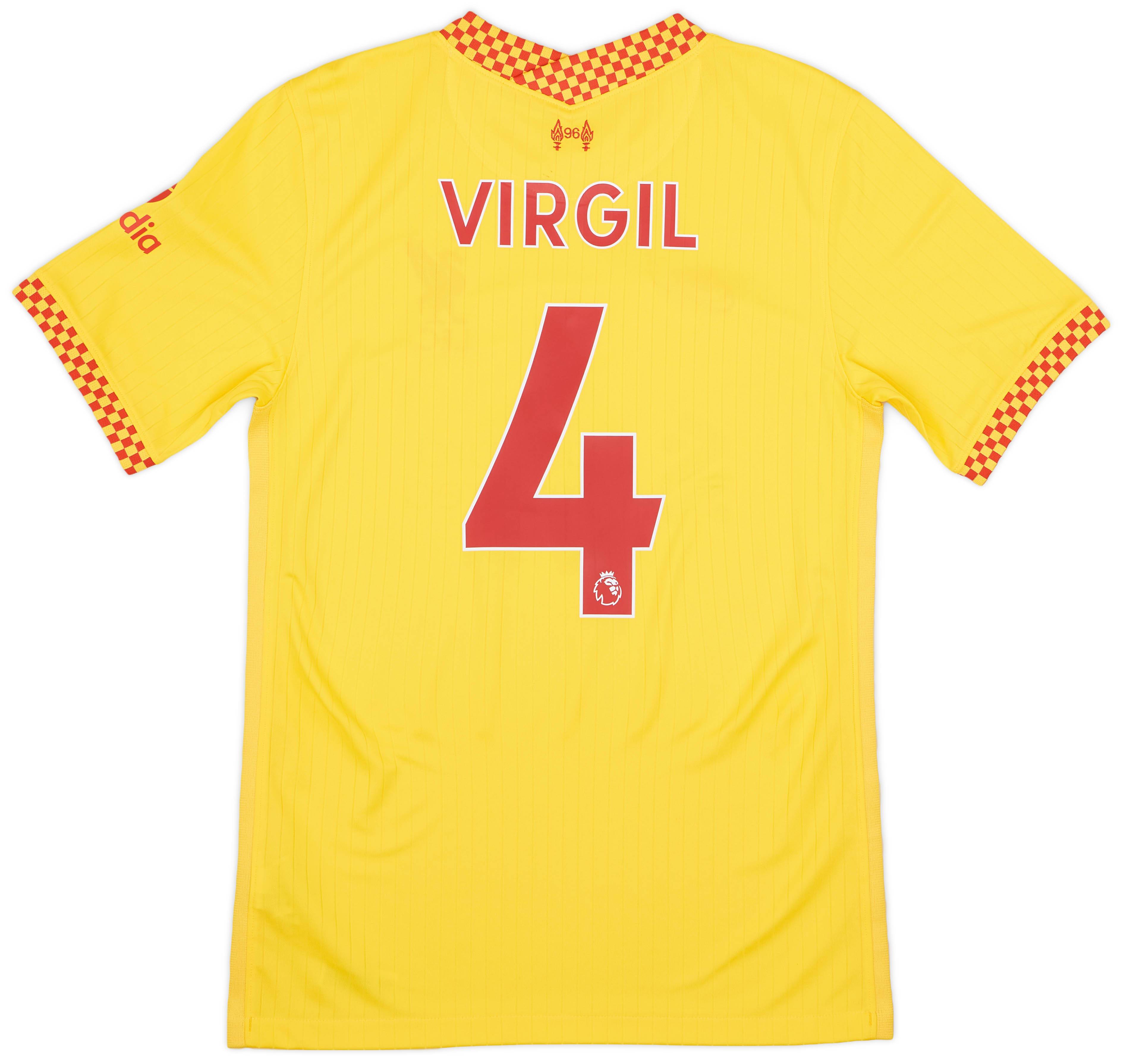 2021-22 Liverpool Third Shirt Virgil #4 - 8/10 - (S)