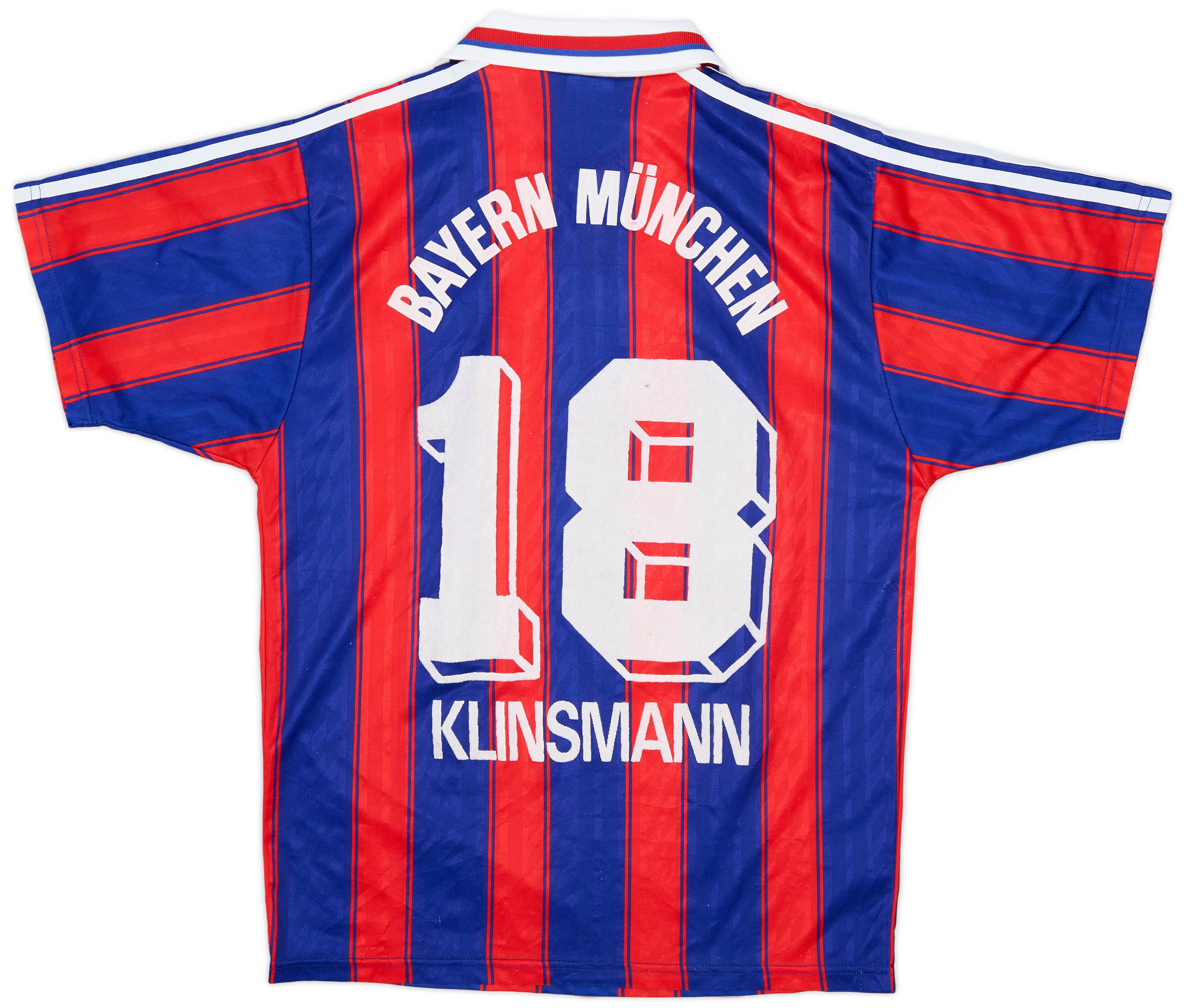 1995-97 Bayern Munich Home Shirt Klinsmann #18 - 6/10 - (S)