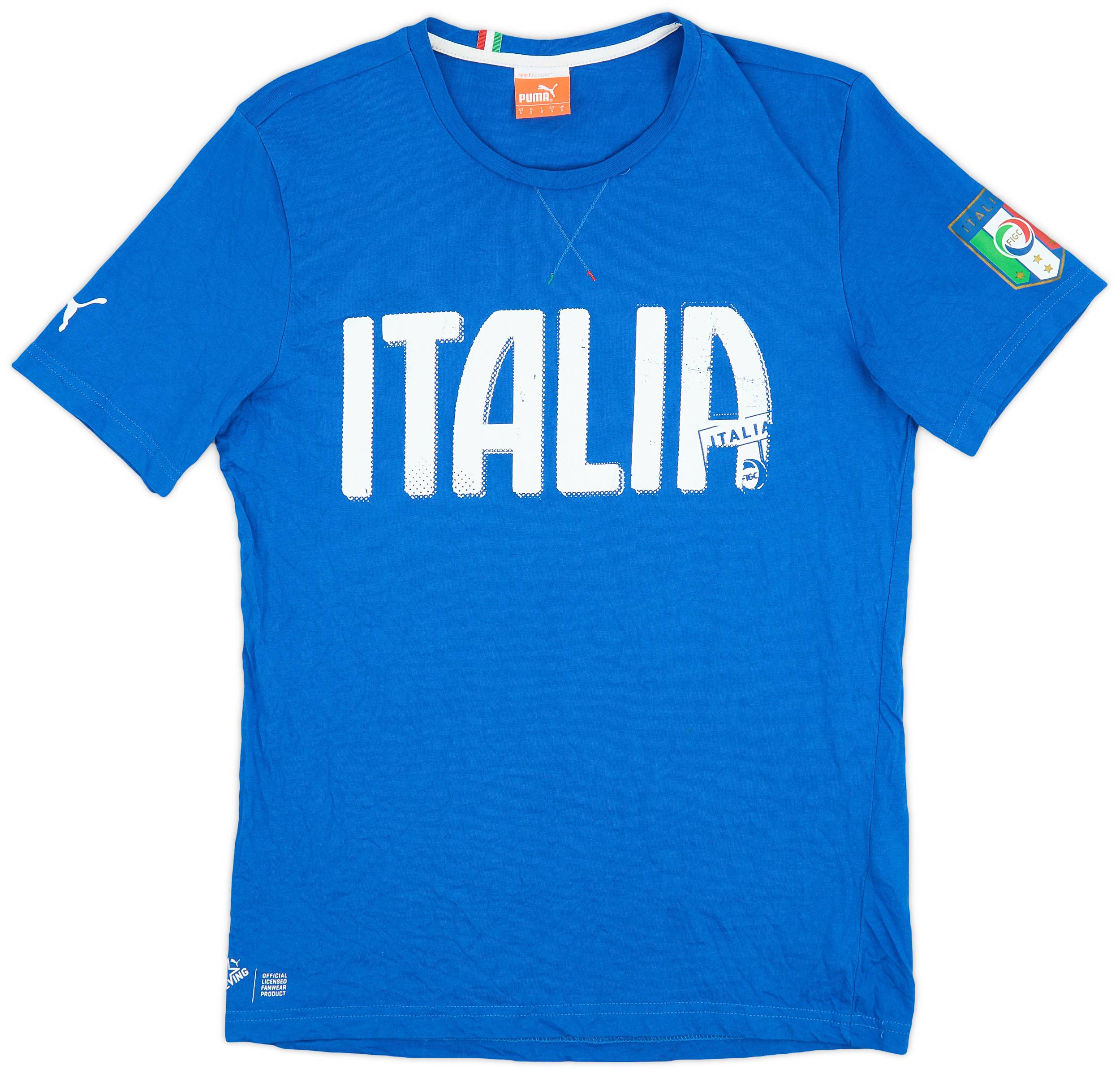 2014-15 Italy Puma Cotton Tee - 8/10 - (S)