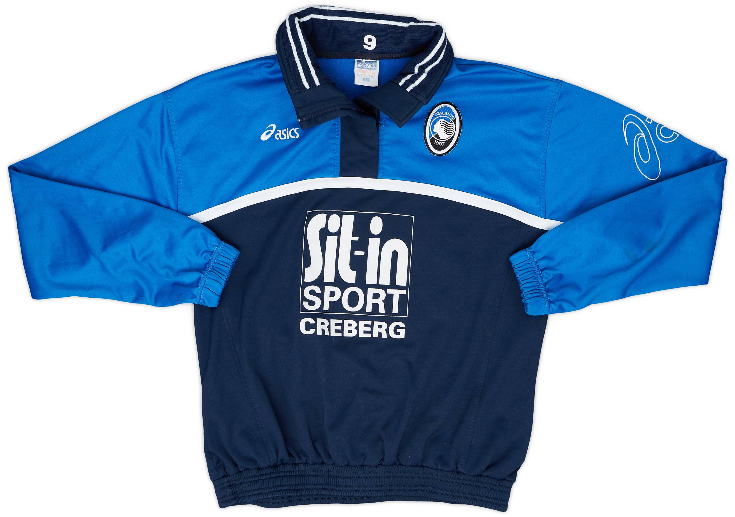 2005-06 Atalanta Asics Player Issue 1/4 Zip Training Top #9 - 7/10 - (XL)