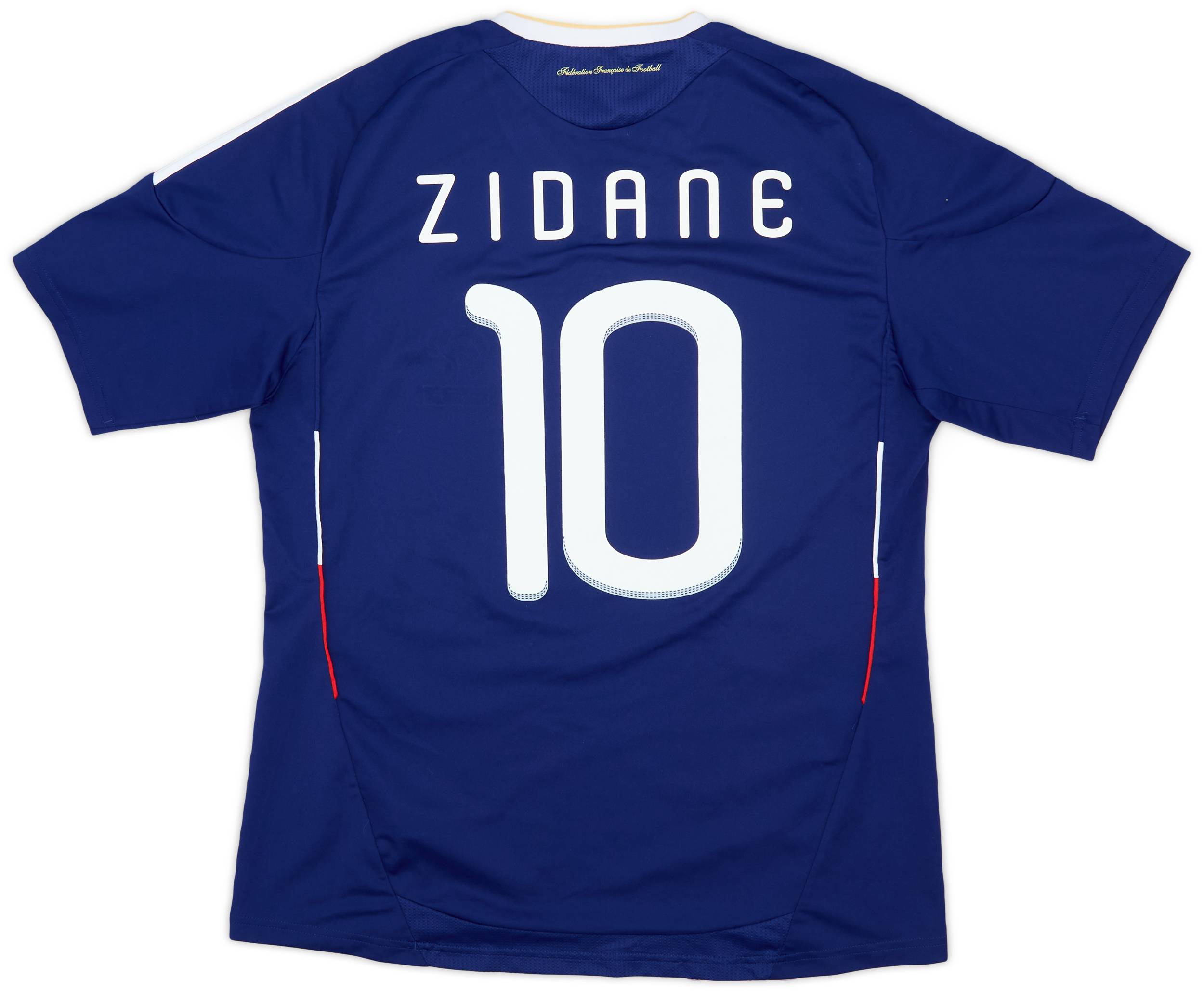 フランス代表 ZIDANE 10番 FRANCE ZIDANE #10 Name Print And Number 2006 Heat Transfer