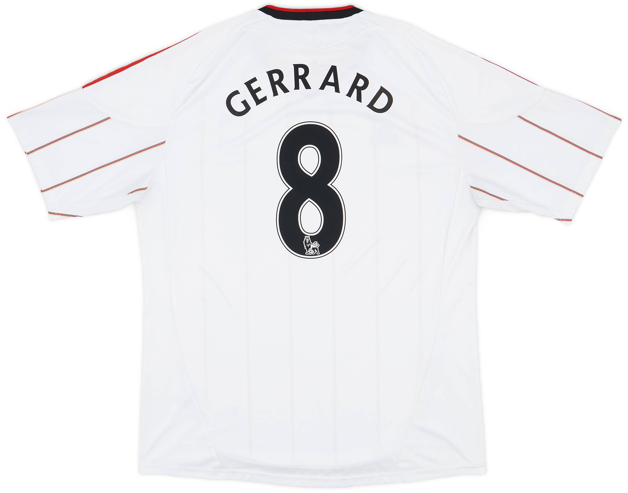 2010-11 Liverpool Away Shirt Gerrard #8 - 6/10 - (XL)