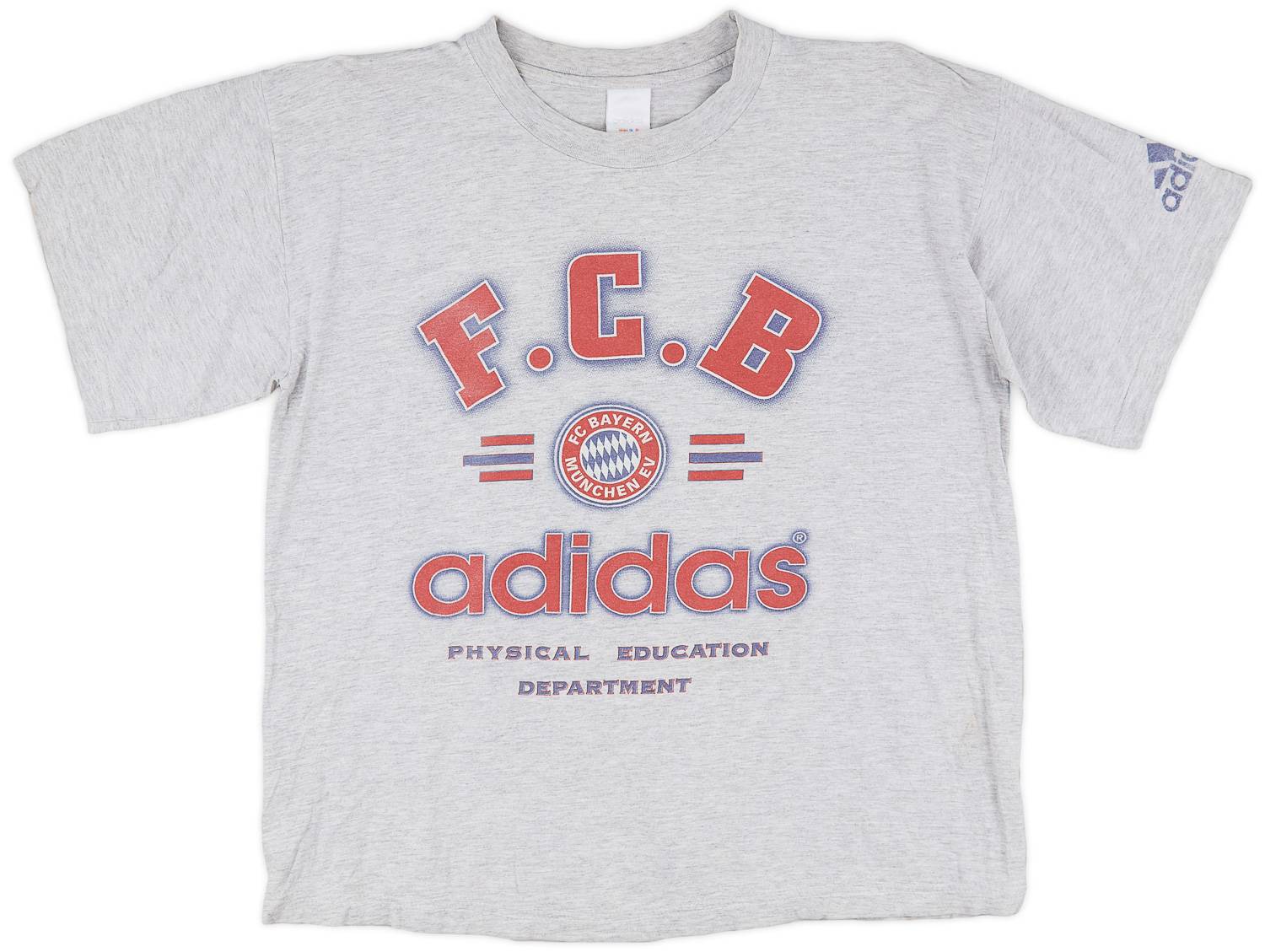 1994-95 Bayern Munich adidas "Physical Education Department" T-Shirt - 6/10 - (S)
