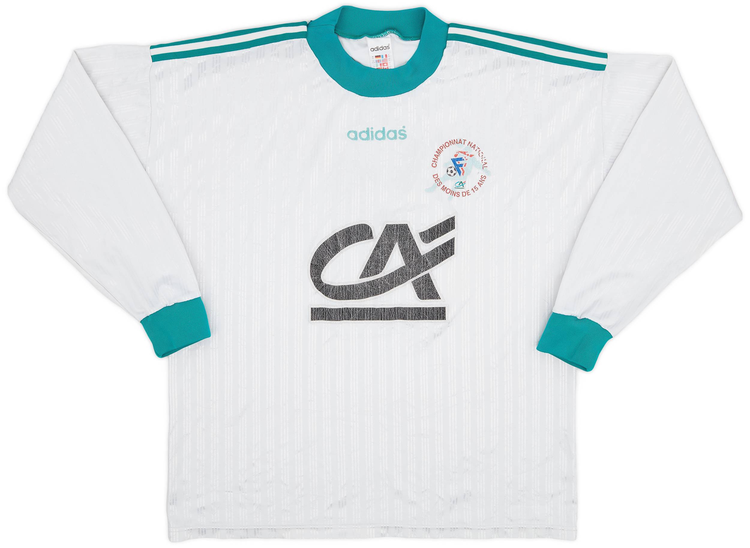 1990s Coupe de France adidas Template L/S Shirt #5 - 5/10 - (XL)