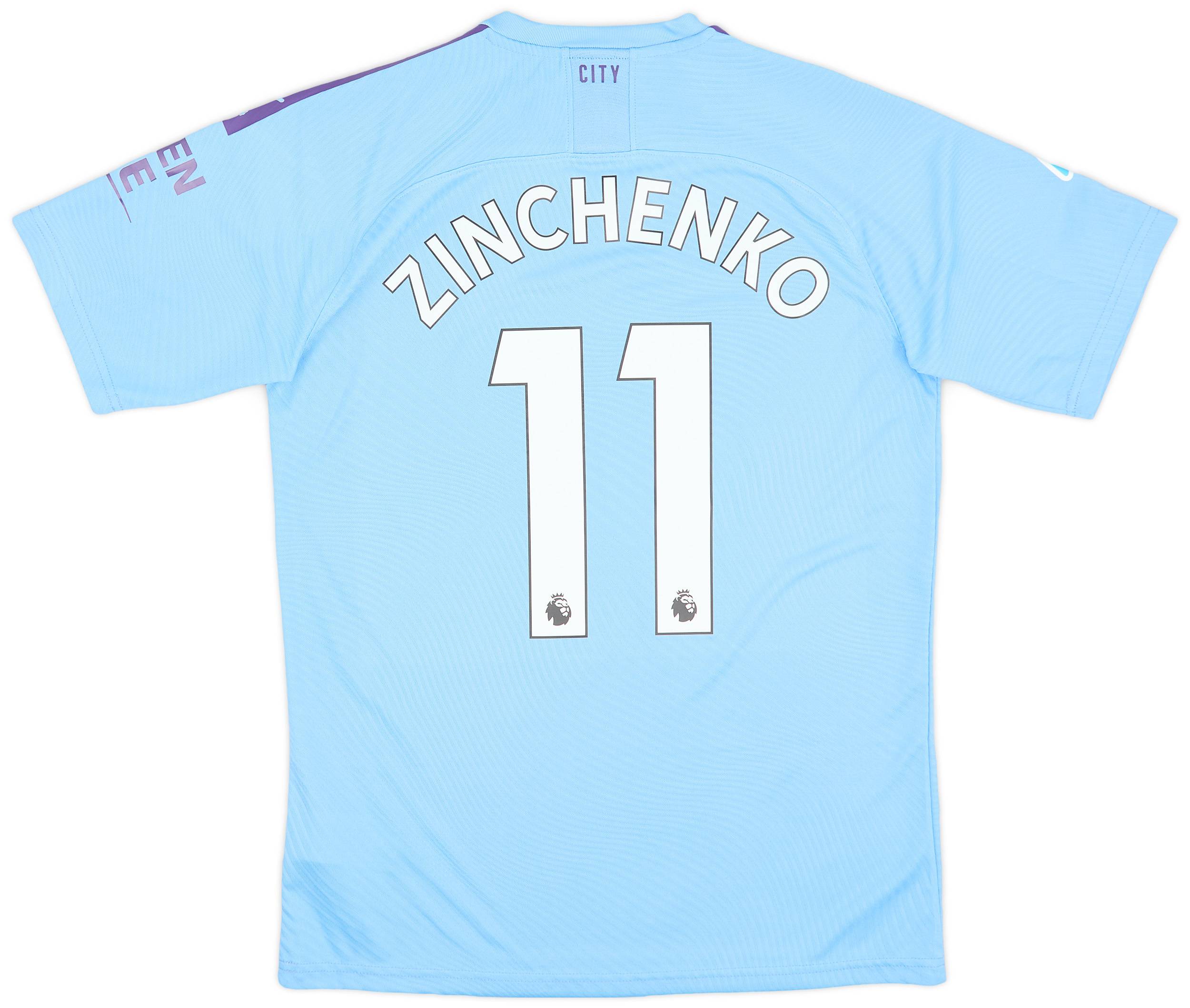 2019-20 Manchester City Authentic Home Shirt Zinchenko #11 - 8/10 - (M)