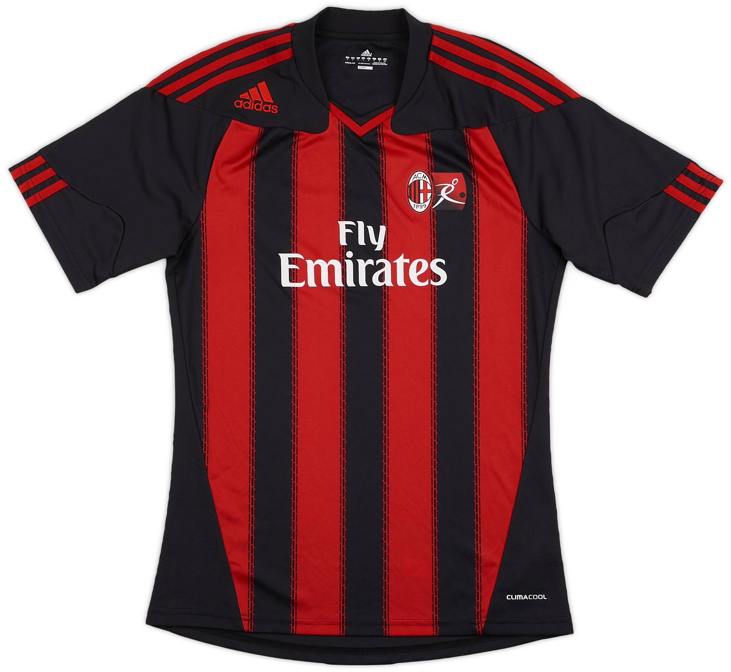 2012 13 AC Milan Junior Camp adidas Training Shirt 8 10 S