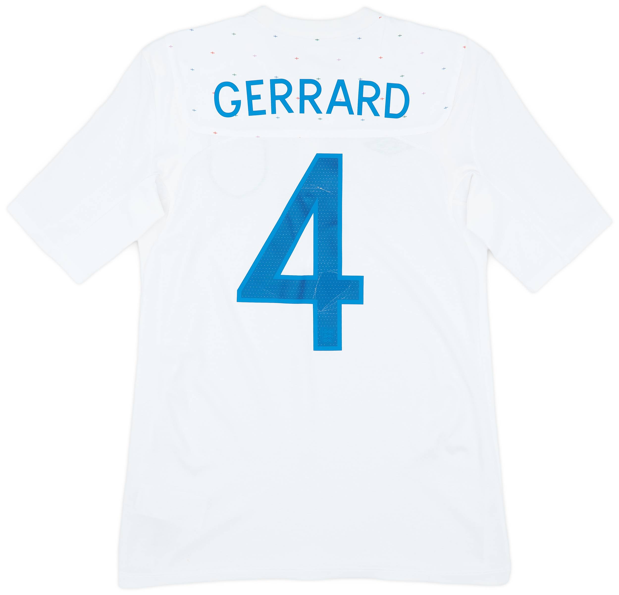 2010-11 England Home Shirt Gerrard #4 - 7/10 - (S)