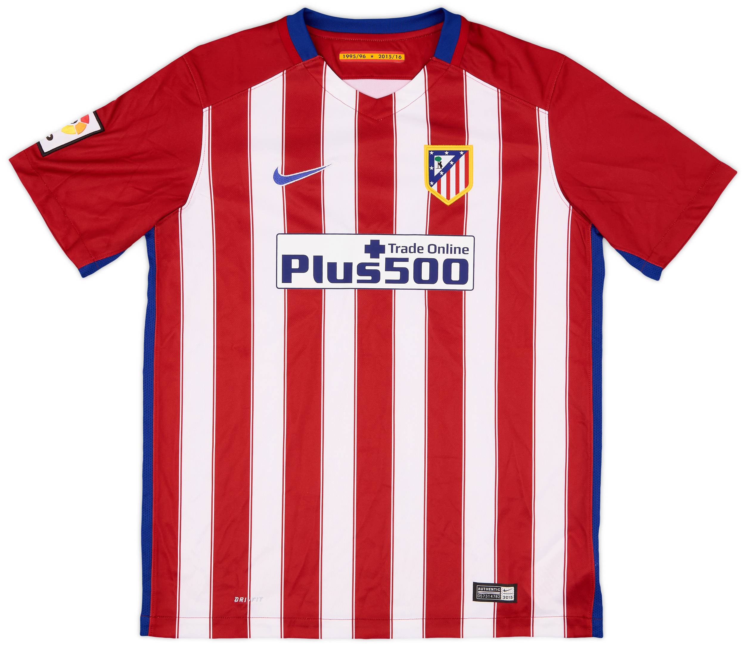 2015-16 Atletico Madrid Home Shirt - 8/10 - (XL.Boys)