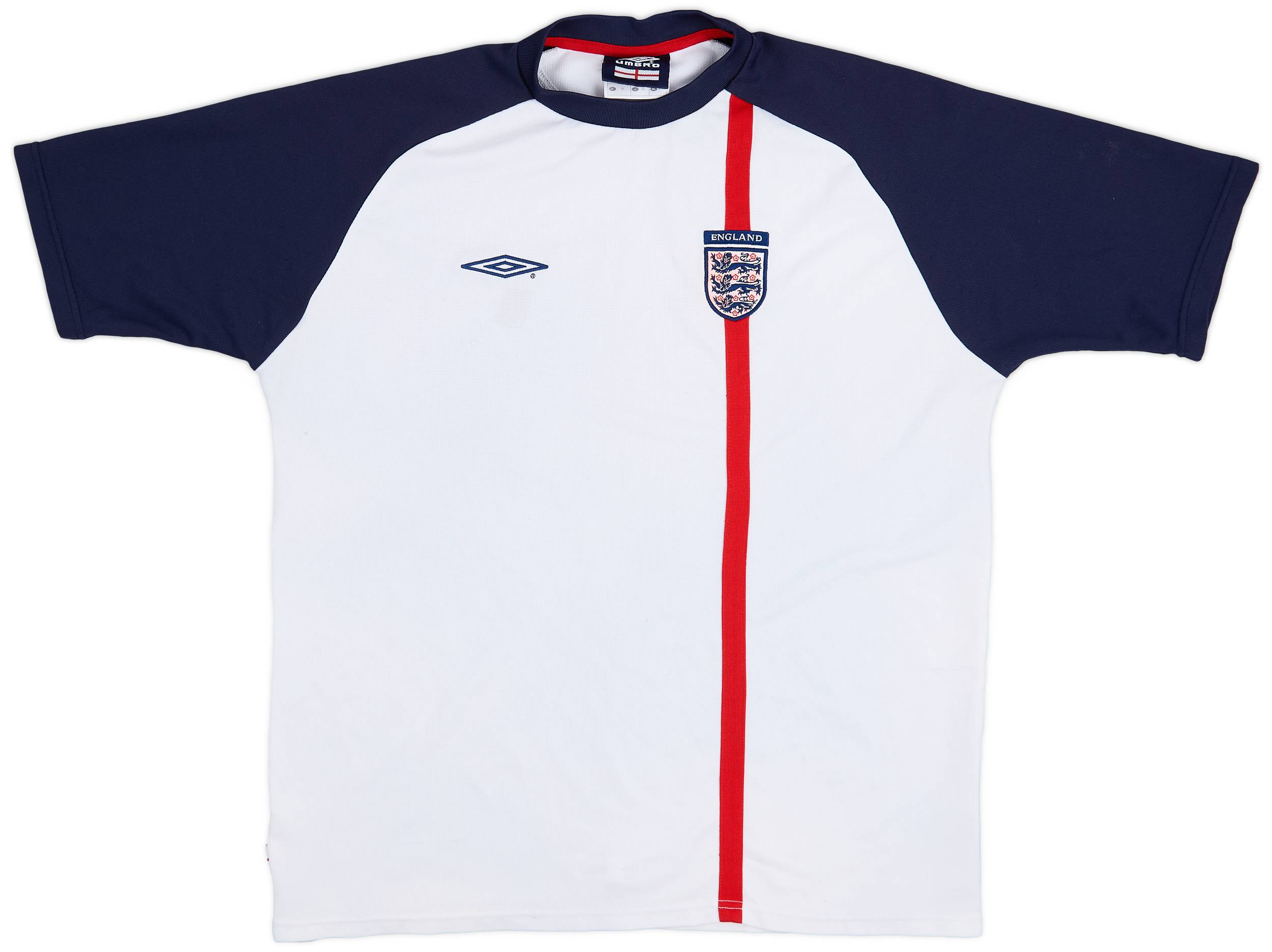 ENGLAND TEAM 2002/2003 FOOTBALL SHIRT JERSEY TRAINING UMBRO