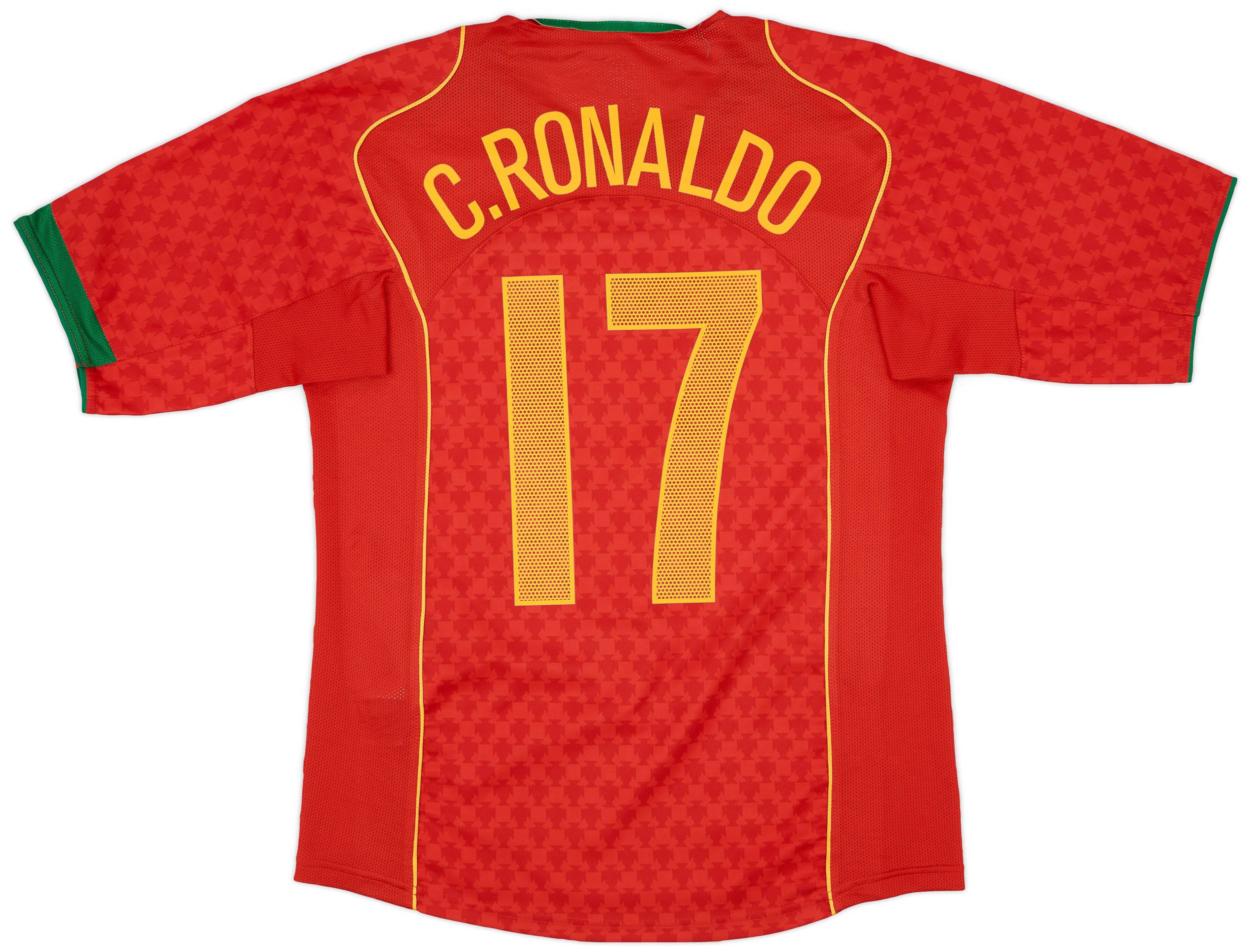 2004-06 Portugal Home Shirt C.Ronaldo #17 - 8/10 - (S)