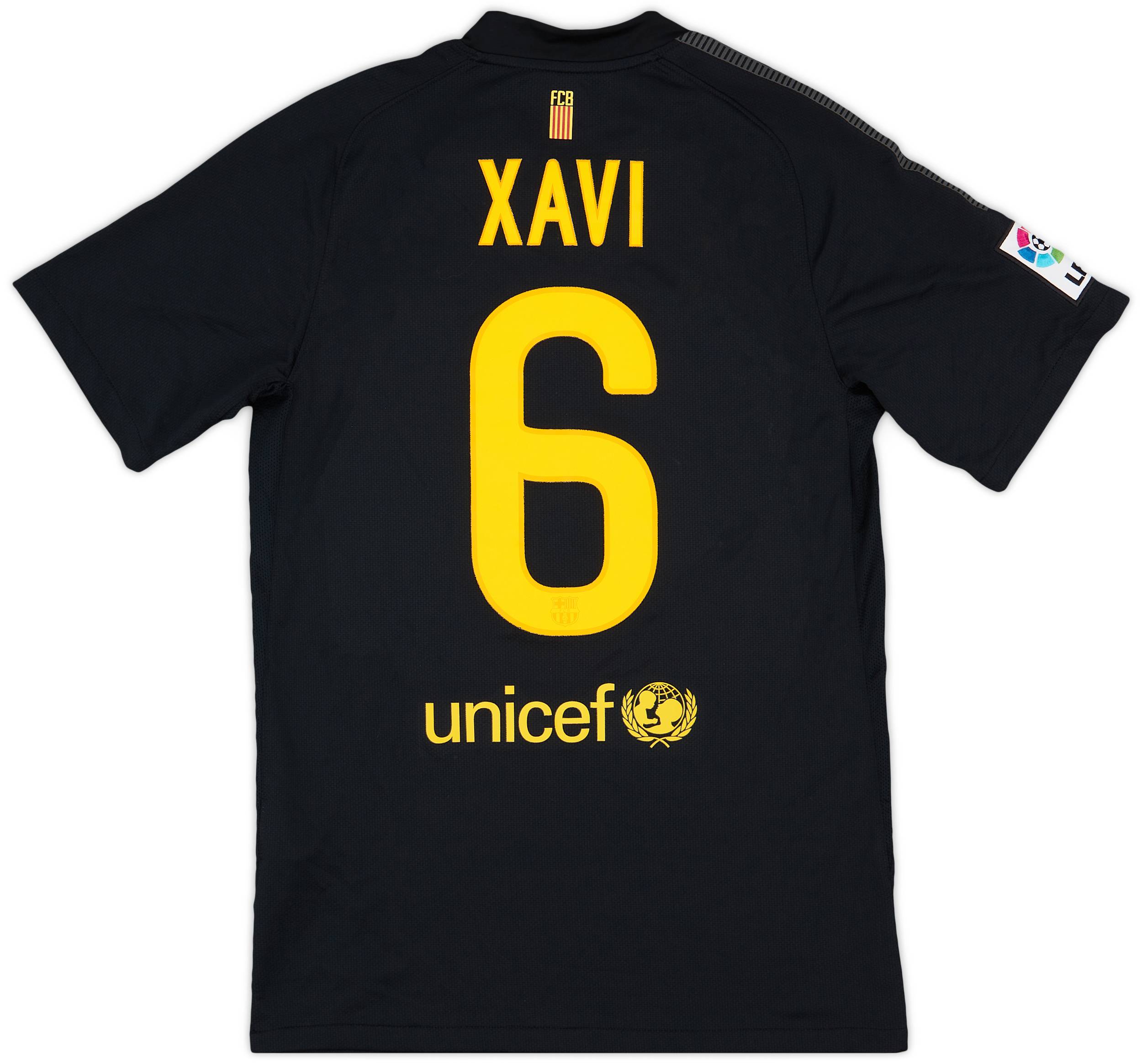 2011-12 Barcelona Away Shirt Xavi #6 - 9/10 - (S)