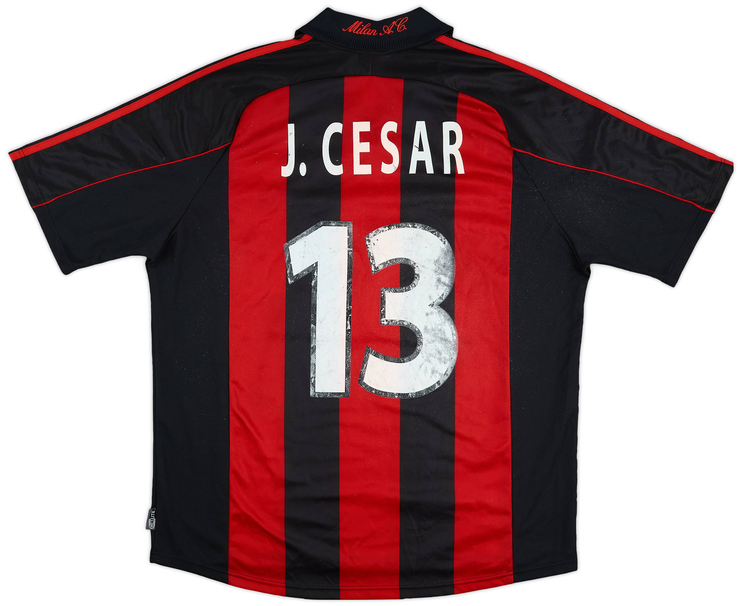 2000-02 AC Milan Home Shirt J.Cesar #13 - 5/10 - (XL)