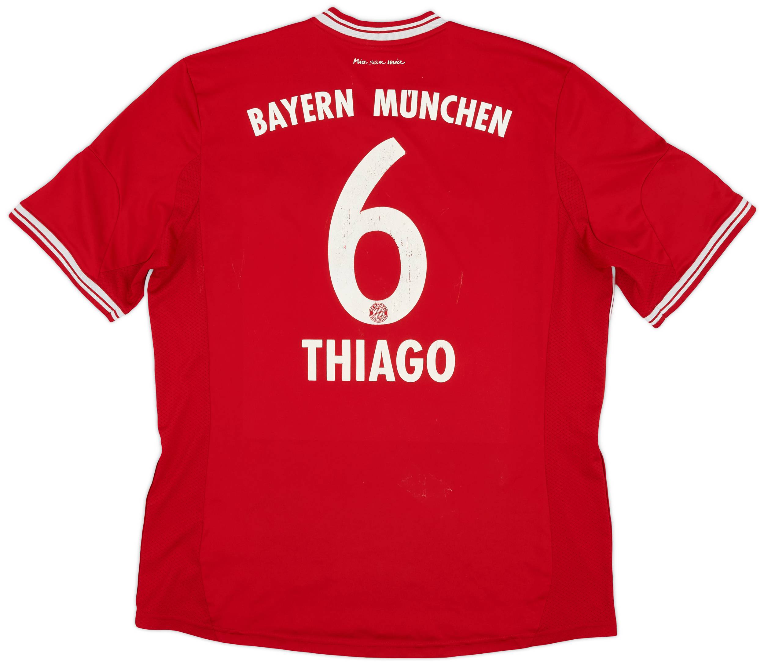 FC Bayern Munchen Thiago 6番 Oサイズ シャツ 2013-14 Bayern Munich Home Shirt Thiago #6 - 5/10 - (XL)