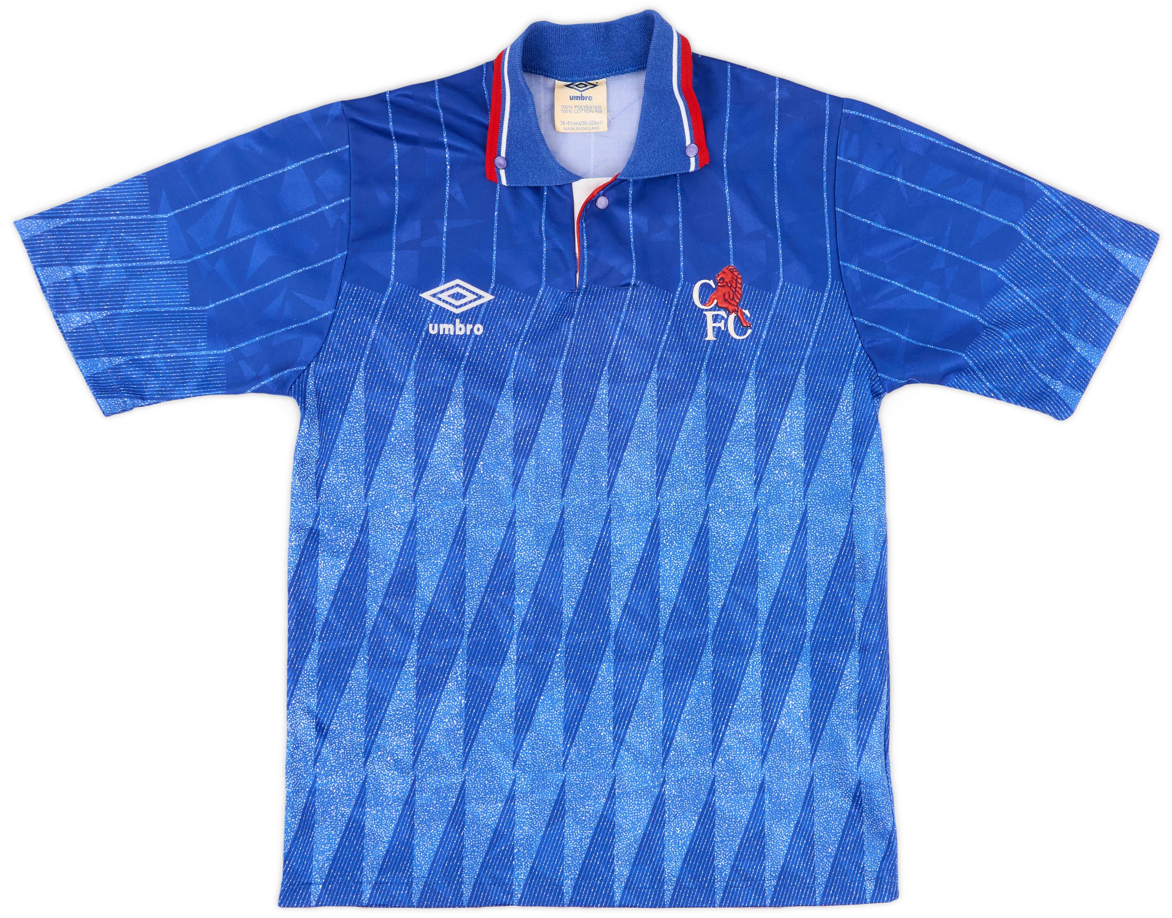 1989-91 Chelsea Home Shirt - 8/10 - (L.Boys)