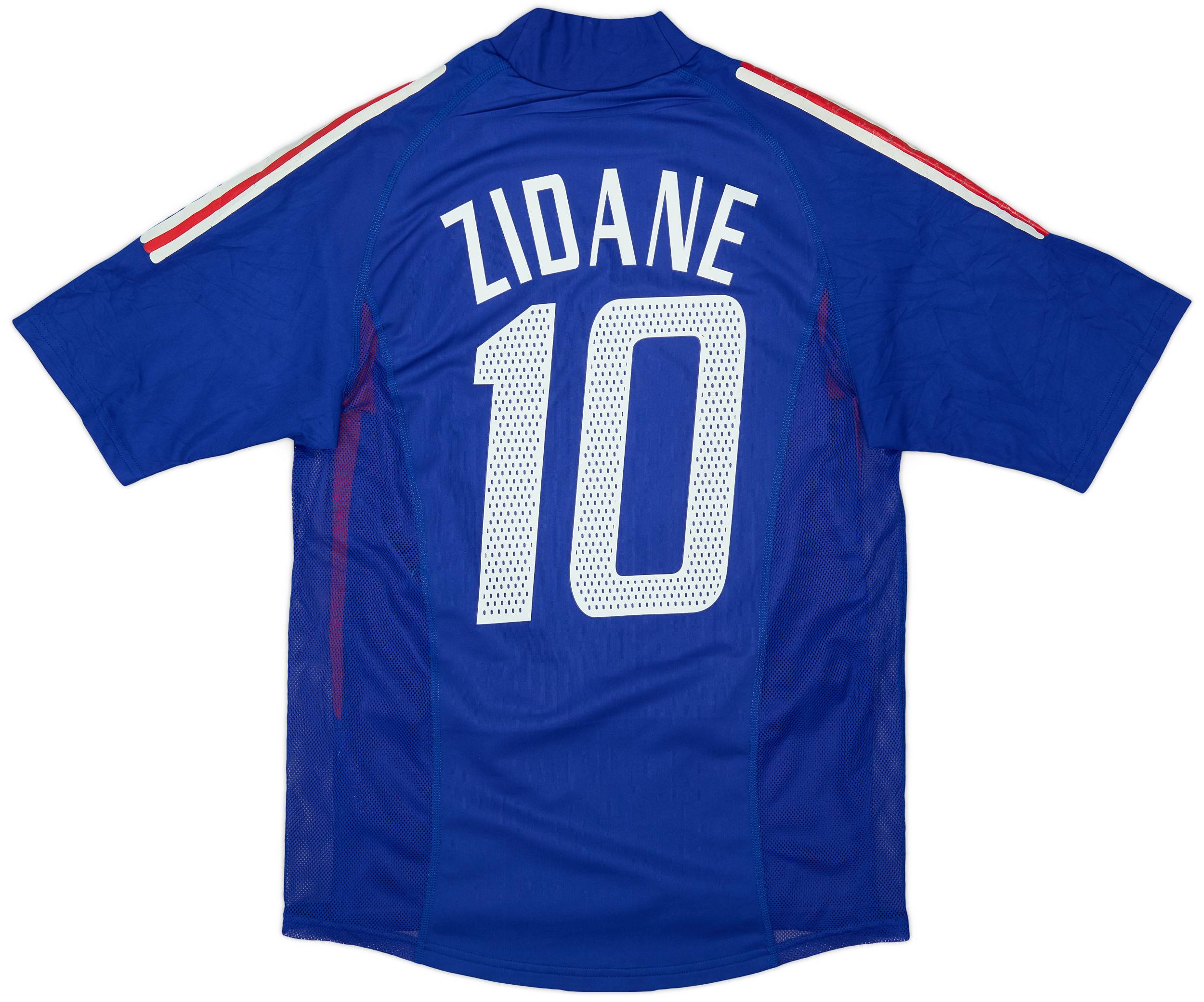 2002-04 France Player Issue Home Shirt Zidane #10 - 7/10 - (S)