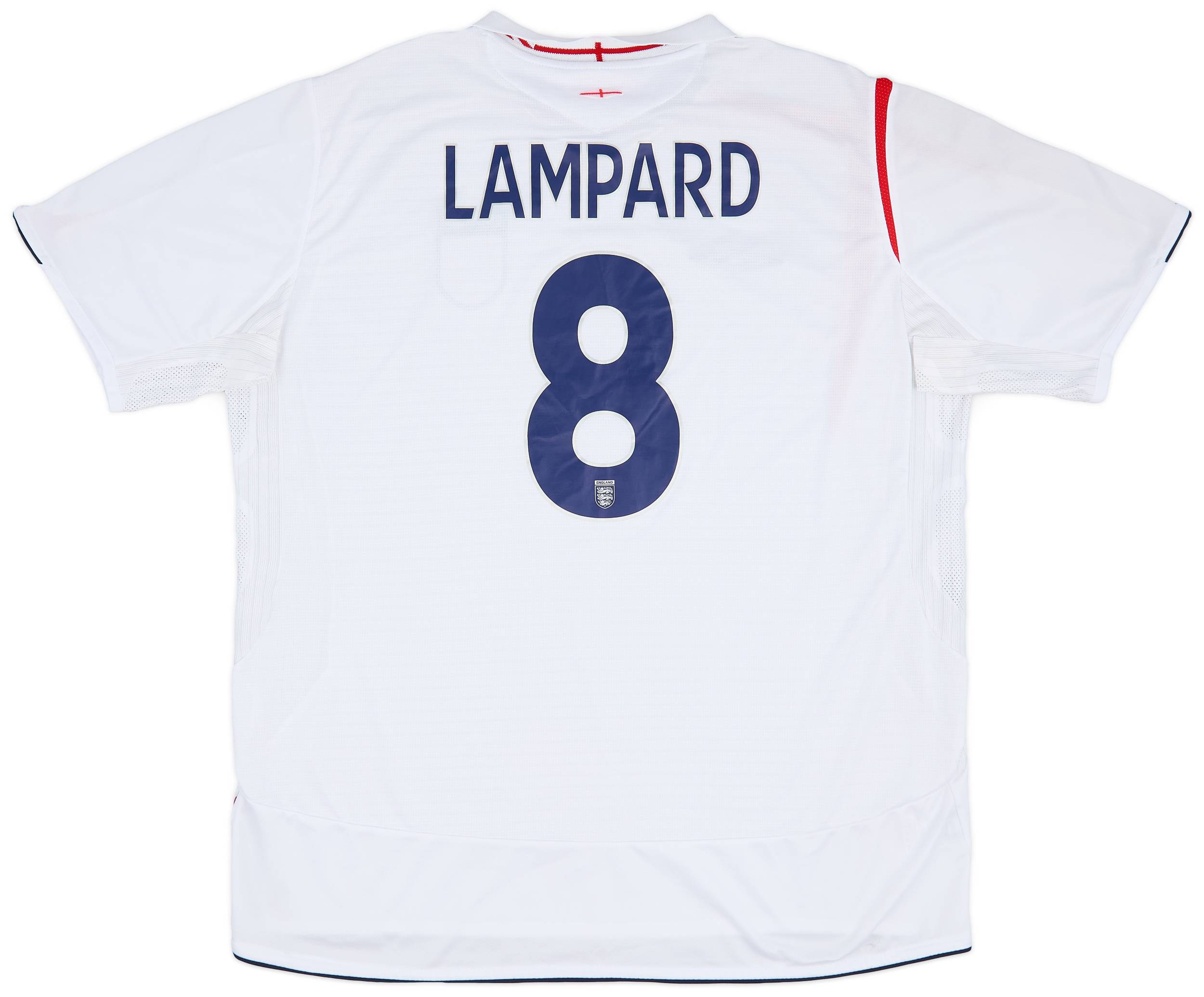 2005-07 England Home Shirt Lampard #8 - 8/10 - (XXL)