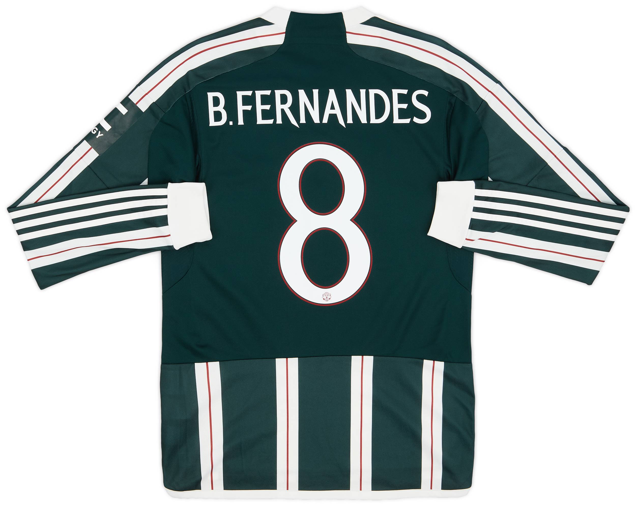 2023-24 Manchester United Away L/S Shirt Fernandes #8 - 9/10 - (S)