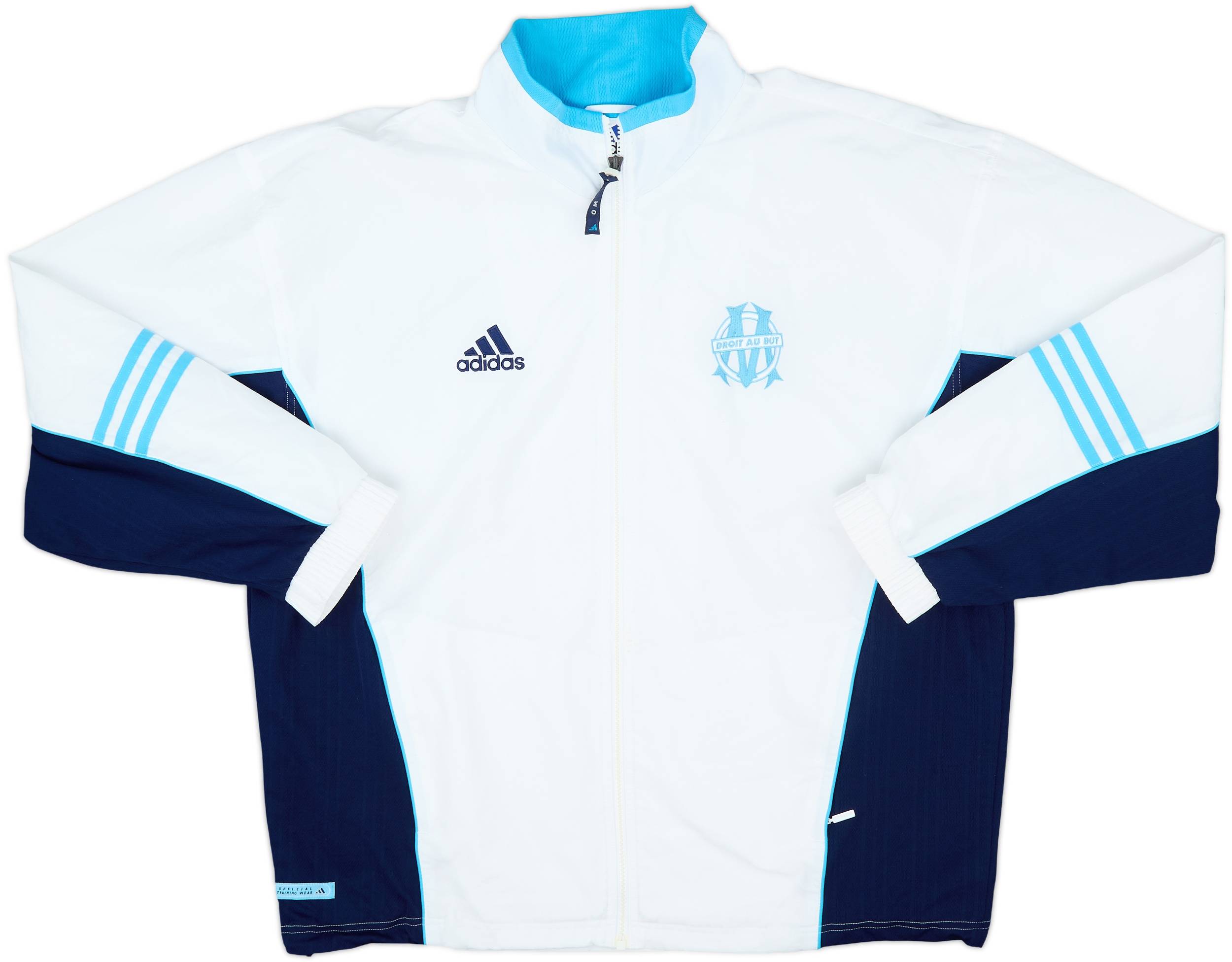 2000-01 Olympique Marseille adidas Track Jacket - 8/10 - (L)