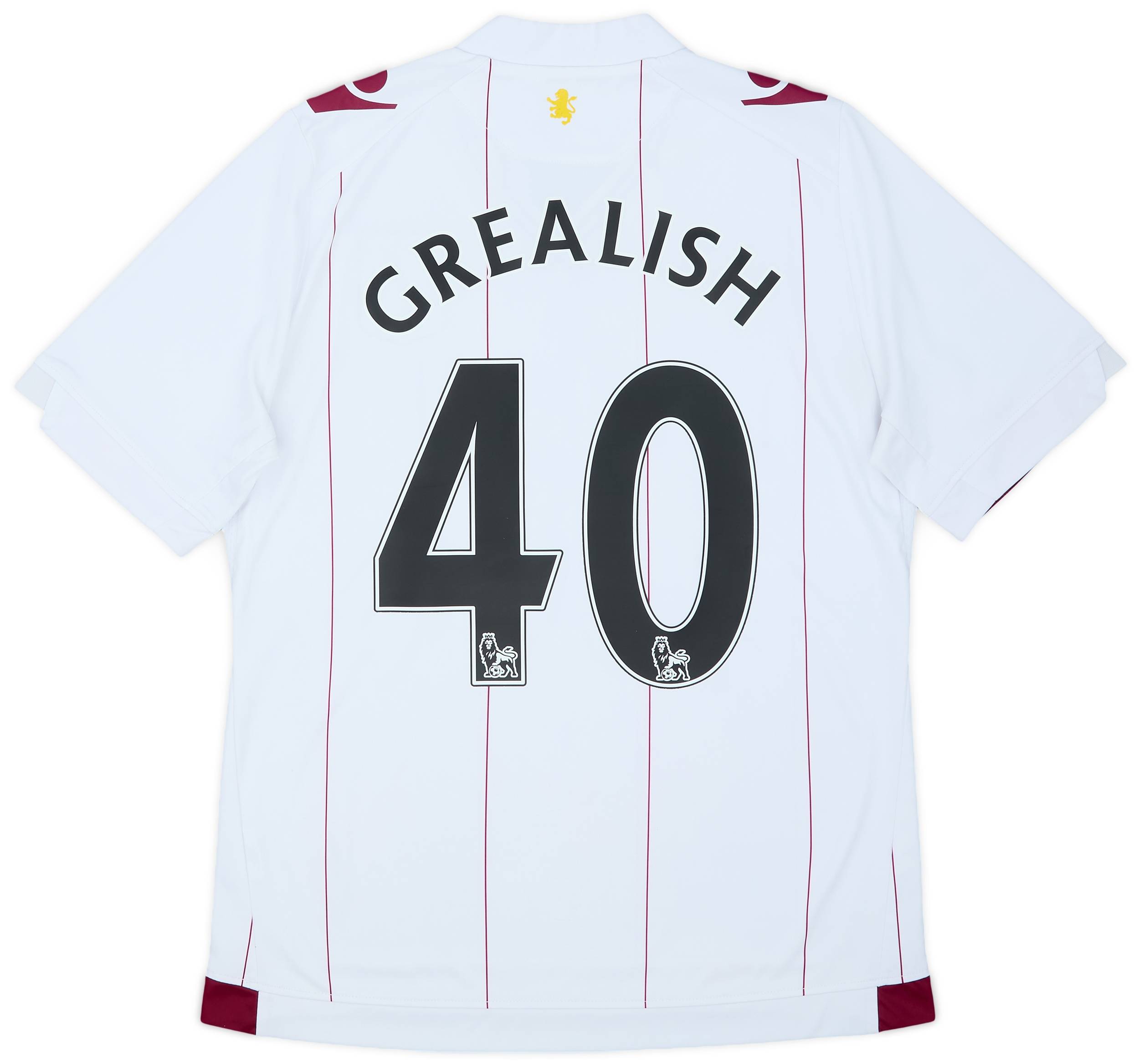 2014-15 Aston Villa Away Shirt Grealish #40 - 9/10 - (Women's M)
