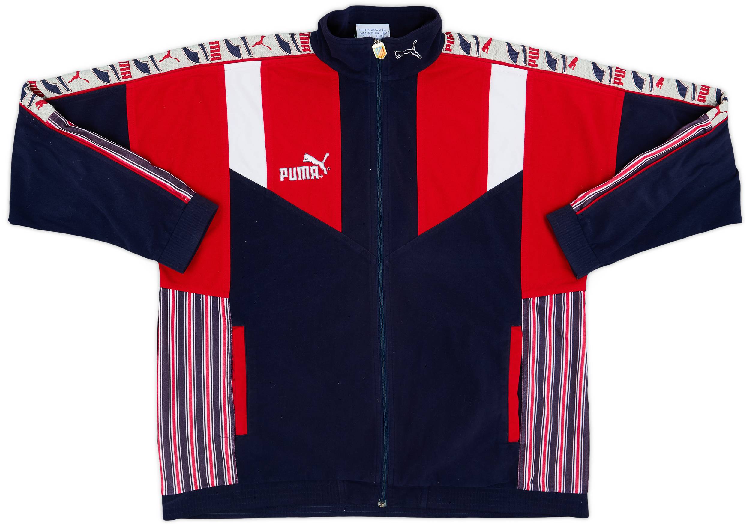 1994-96 Atletico Madrid Puma Track Jacket - 7/10 - (XL)