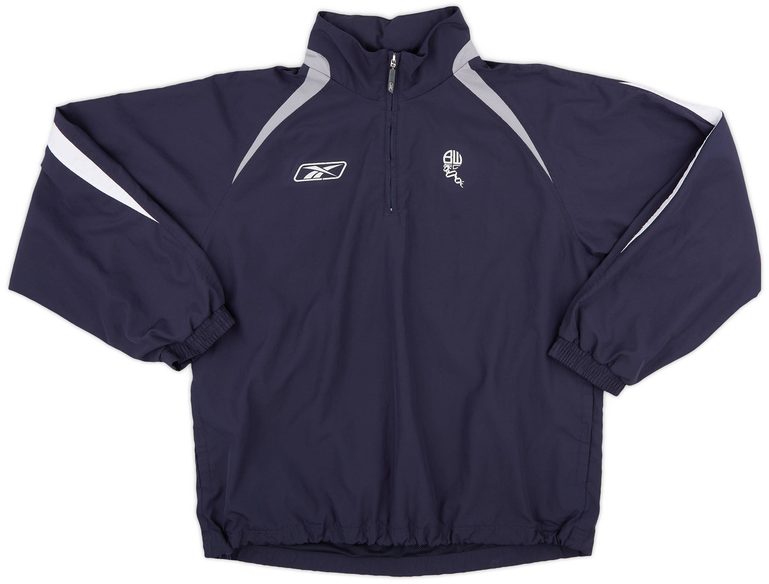 2007 08 Bolton Reebok 1 4 Zip Hooded Rain Jacket 7 10 XL