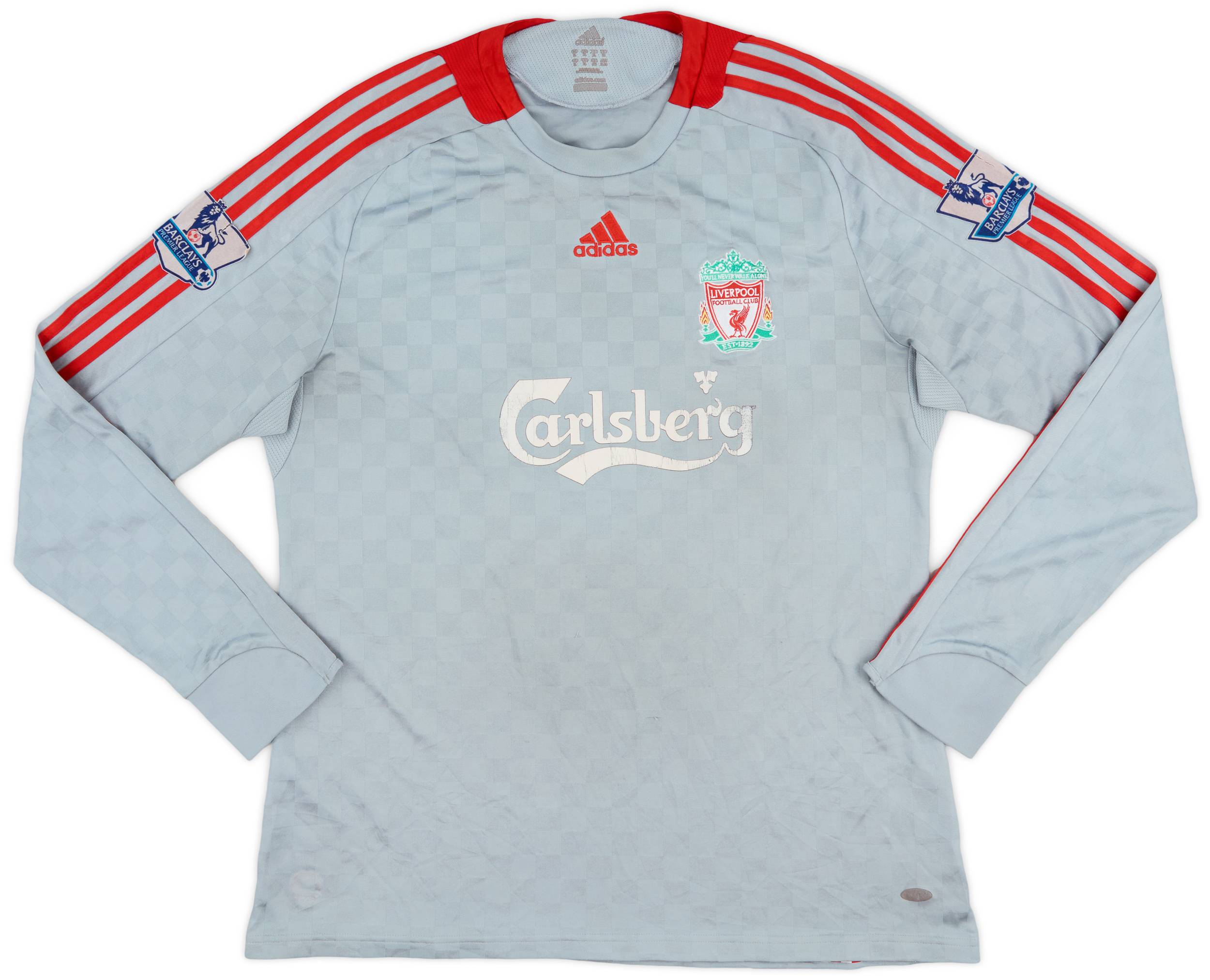 2008-09 Liverpool Away L/S Shirt - 4/10 - (XL)