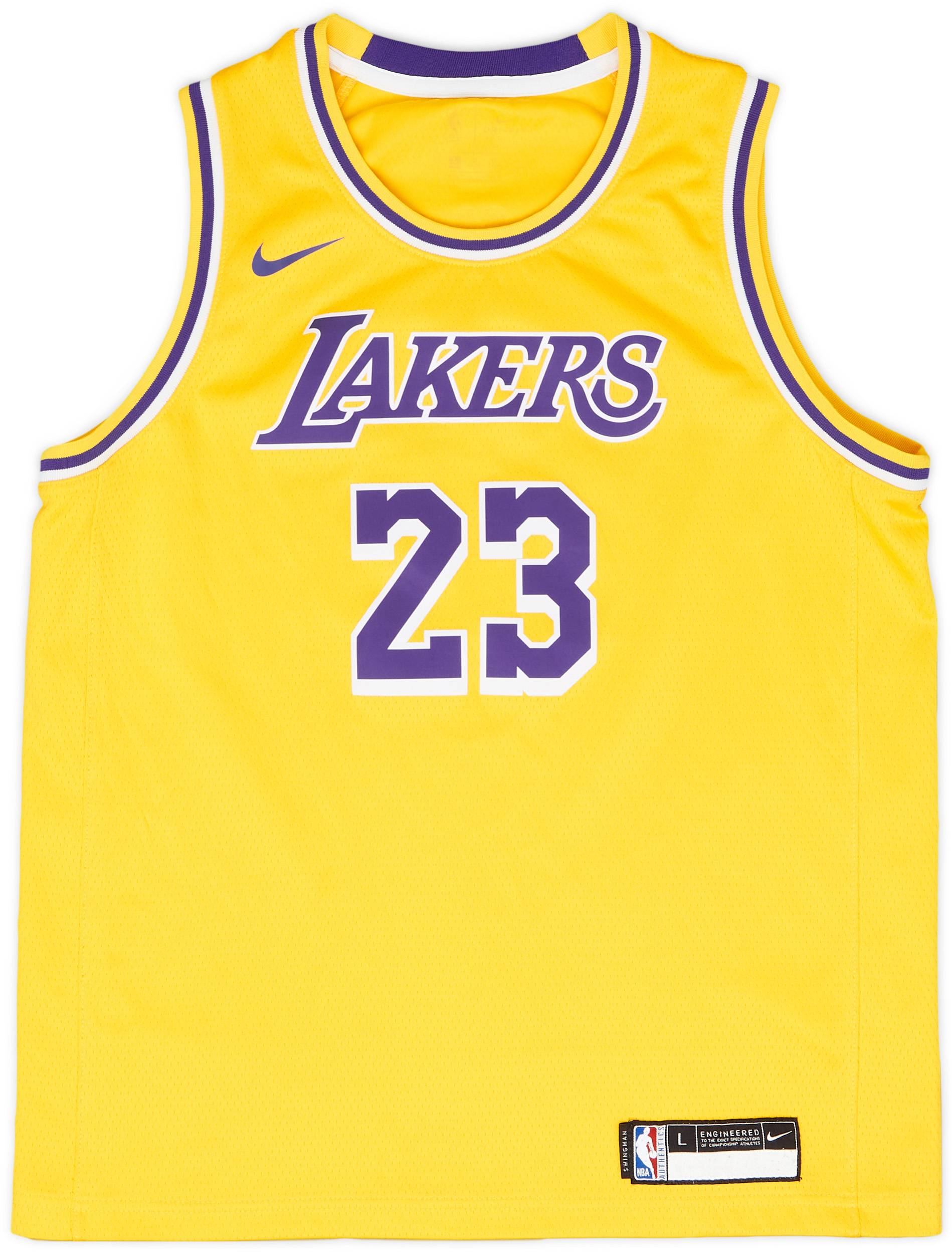 2018-21 LA Lakers James #23 Nike Swingman Away Jersey - 7/10 - (L.Boys)