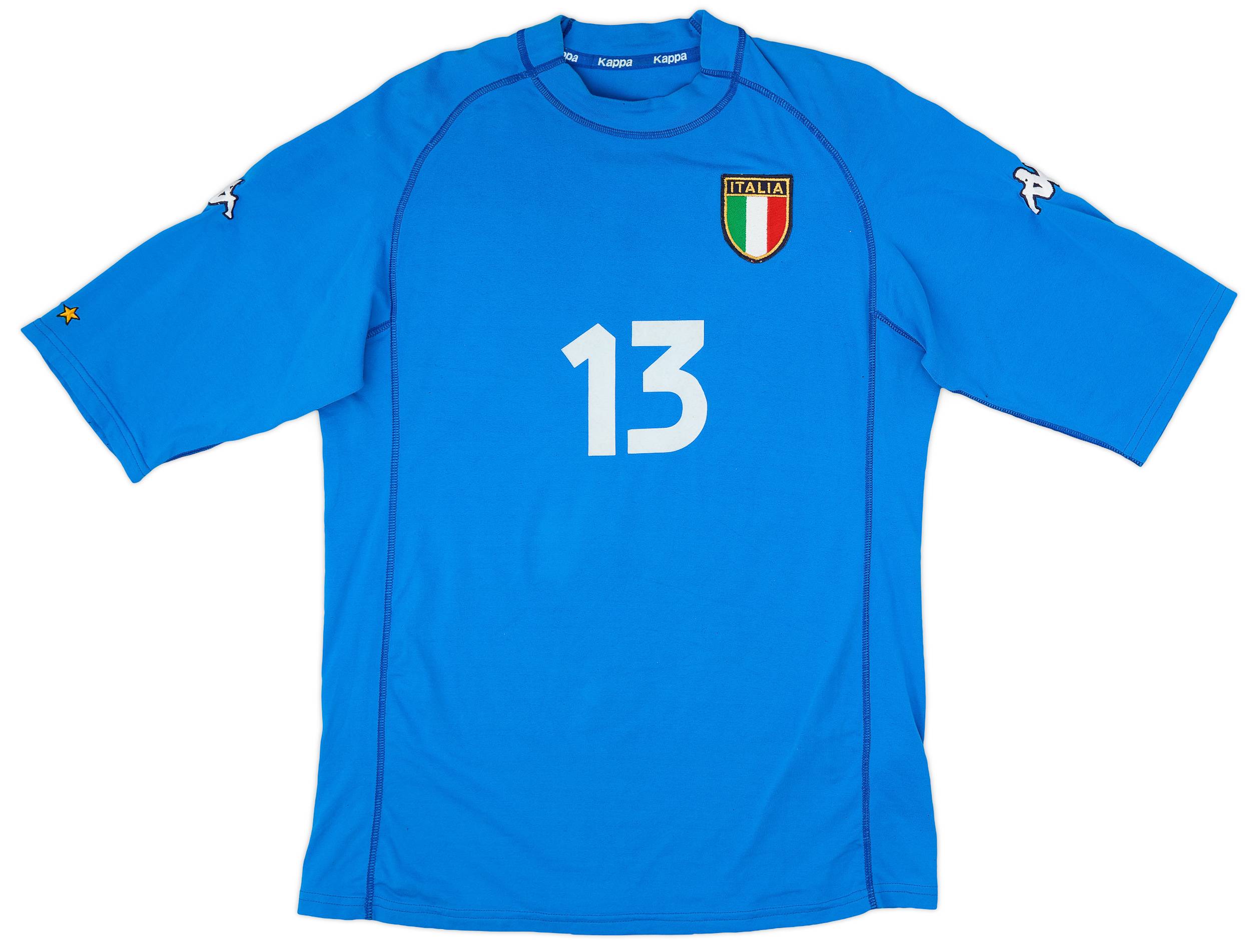 2000-01 Italy Home Shirt Nesta #13 - 8/10 - (L)