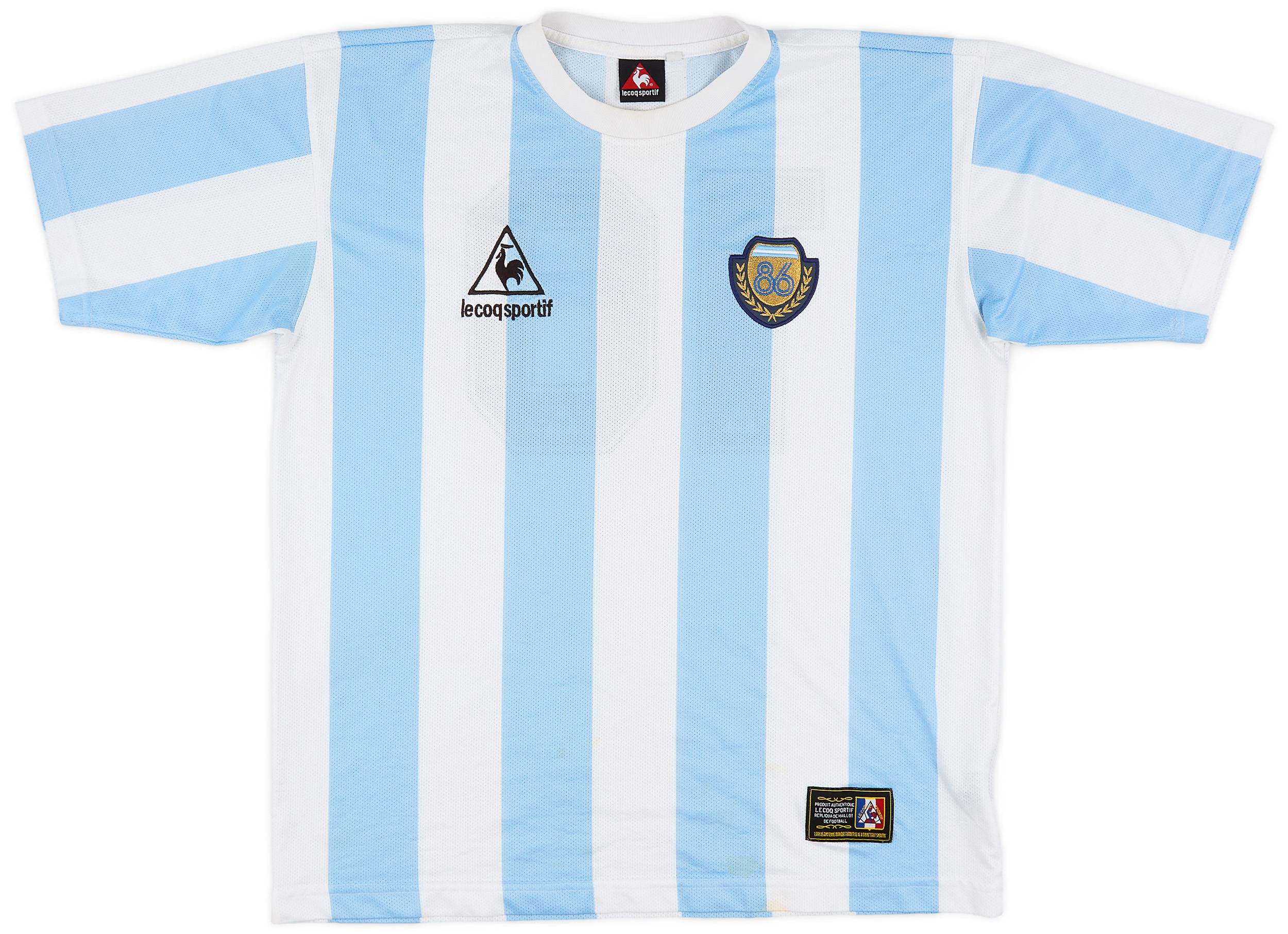 2000s Argentina Le Coq Sportif 1986 Heritage Shirt 10 6 10 XL
