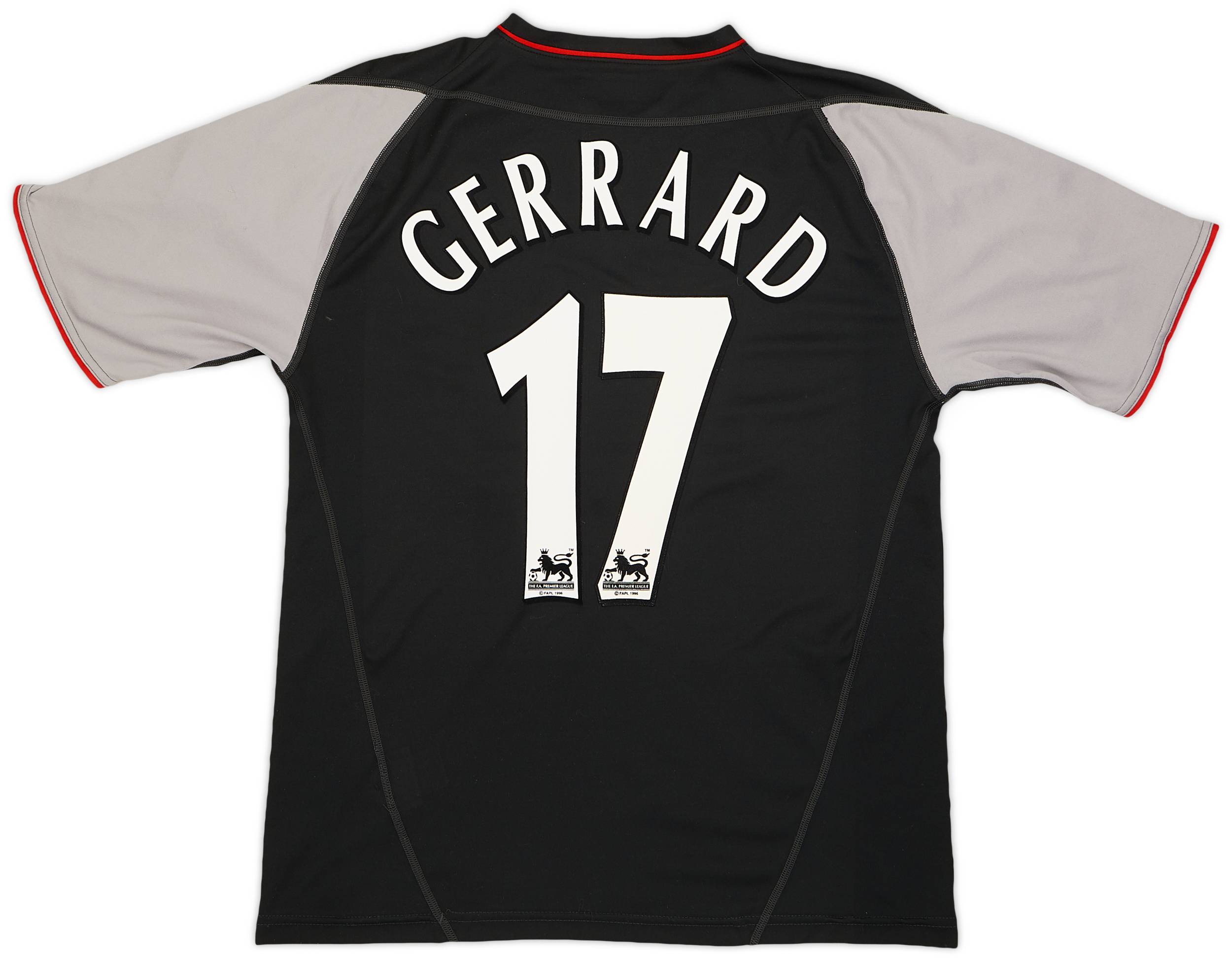 2002-04 Liverpool Away Shirt Gerrard #17 - 8/10 - (M)