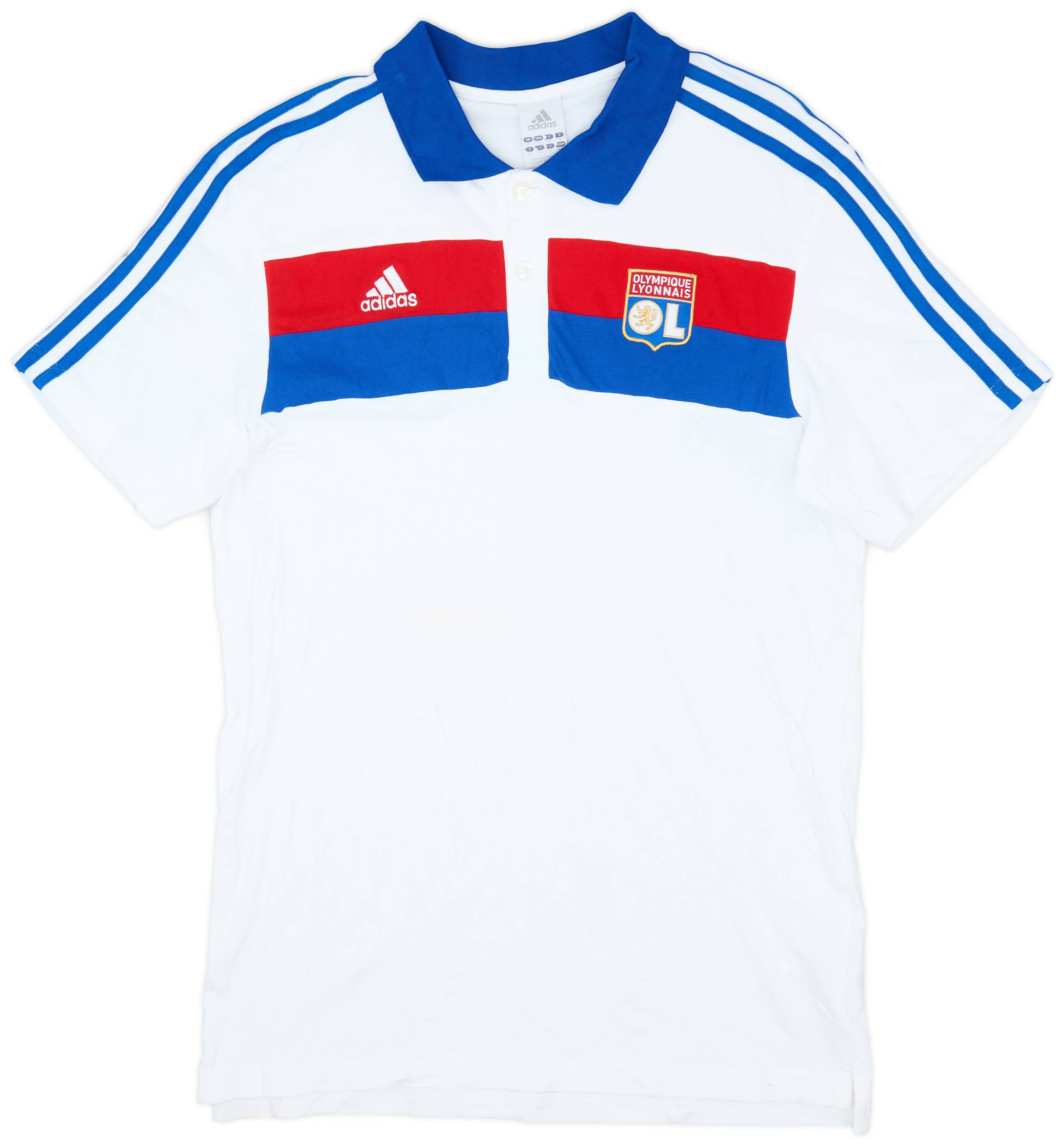 2011-12 Lyon adidas Polo Shirt - 9/10 - (M)