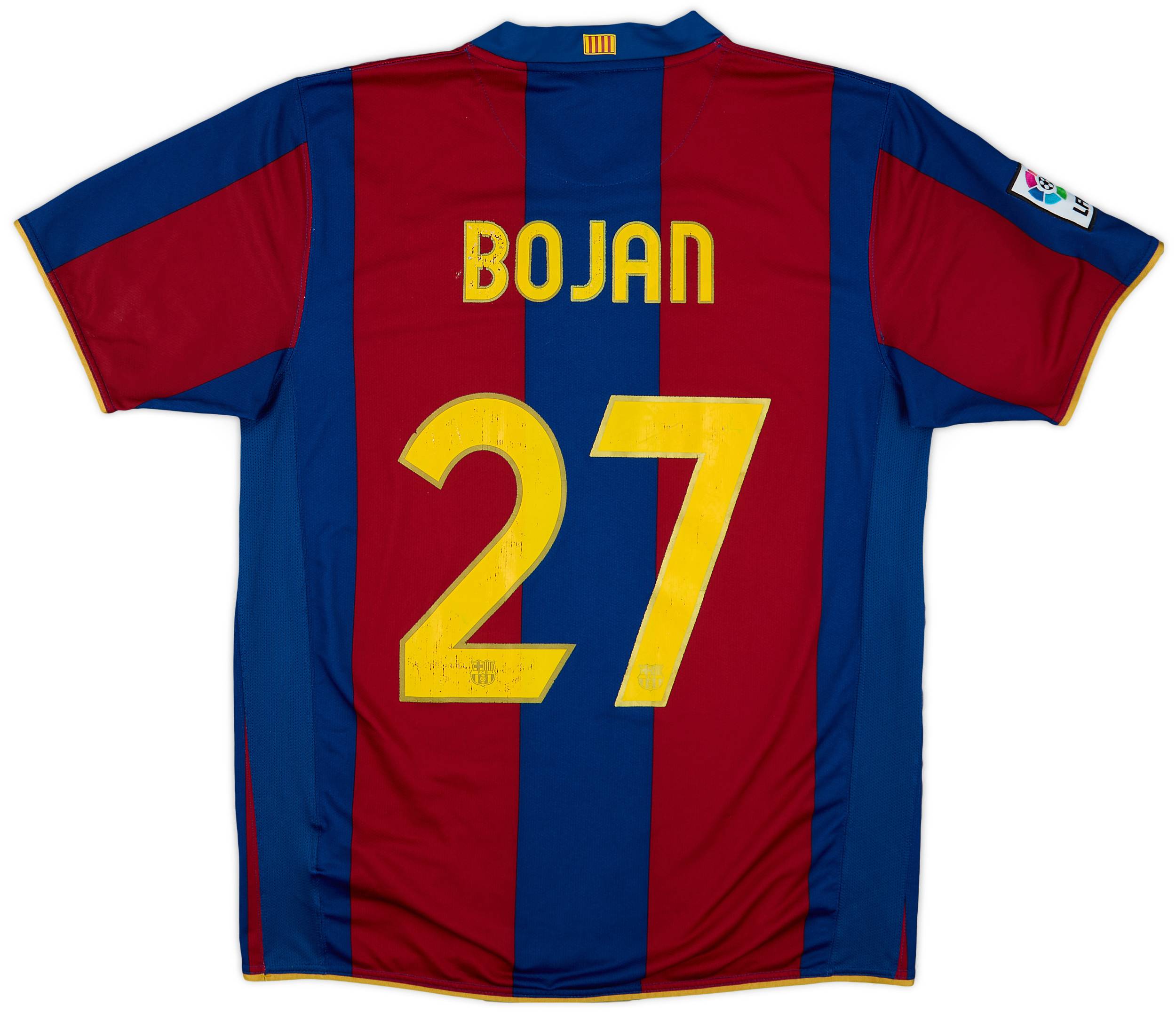 2007-08 Barcelona Home Shirt Bojan #27 - 5/10 - (L)