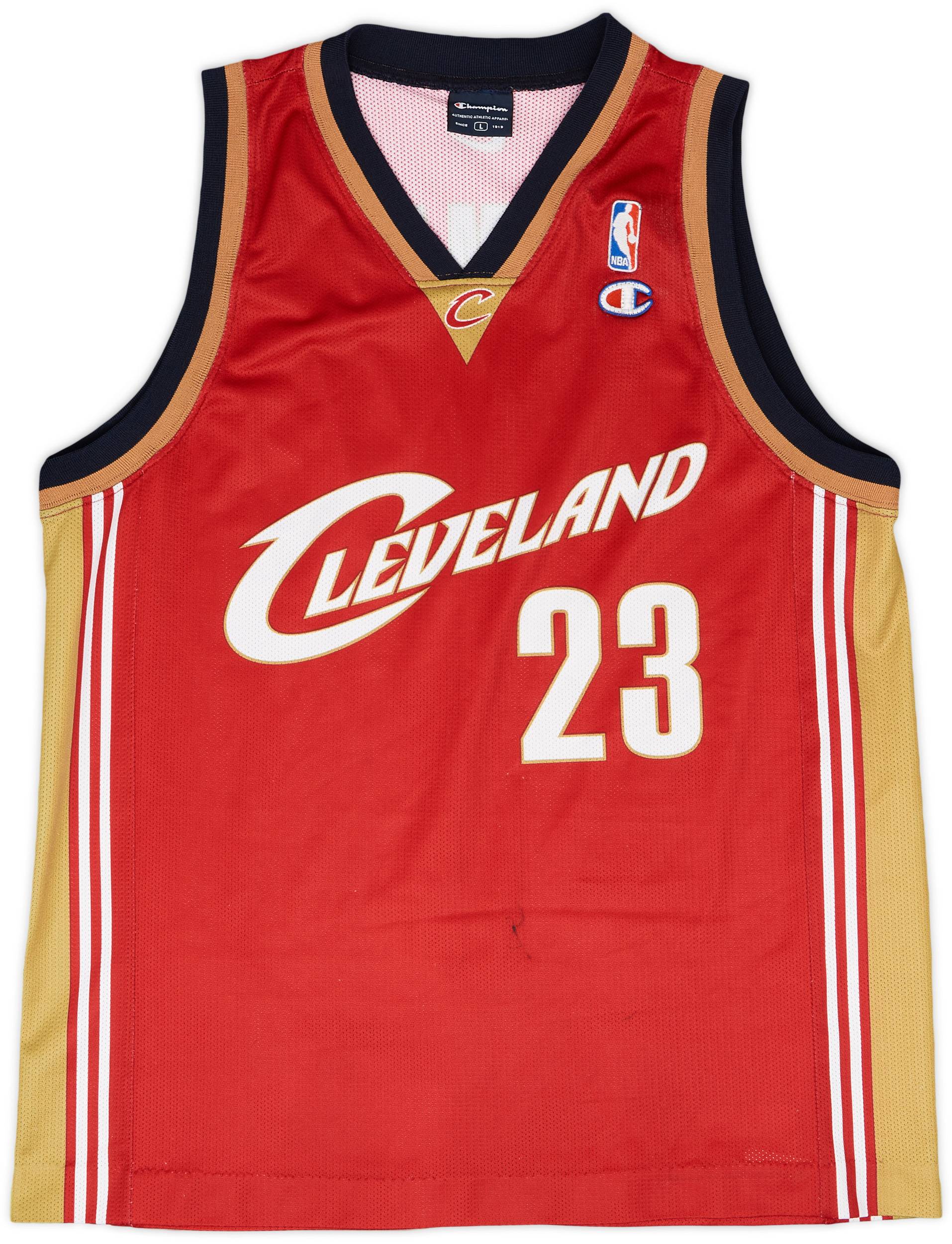 2003-10 Cleveland Cavaliers James #23 Champion Away Jersey - 6/10 - (L)