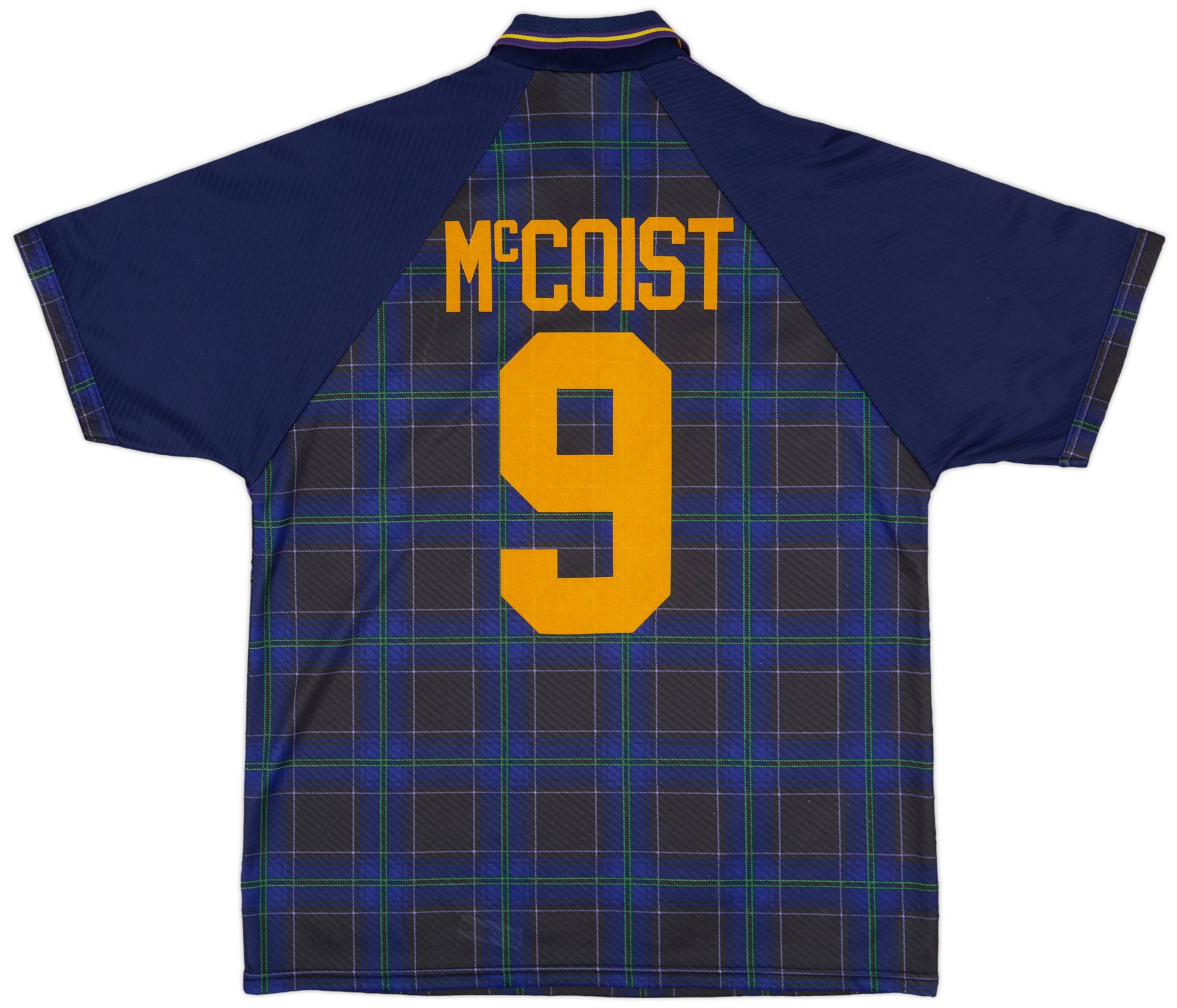 1994-96 Scotland Home Shirt McCoist #9 - 8/10 - (XL)
